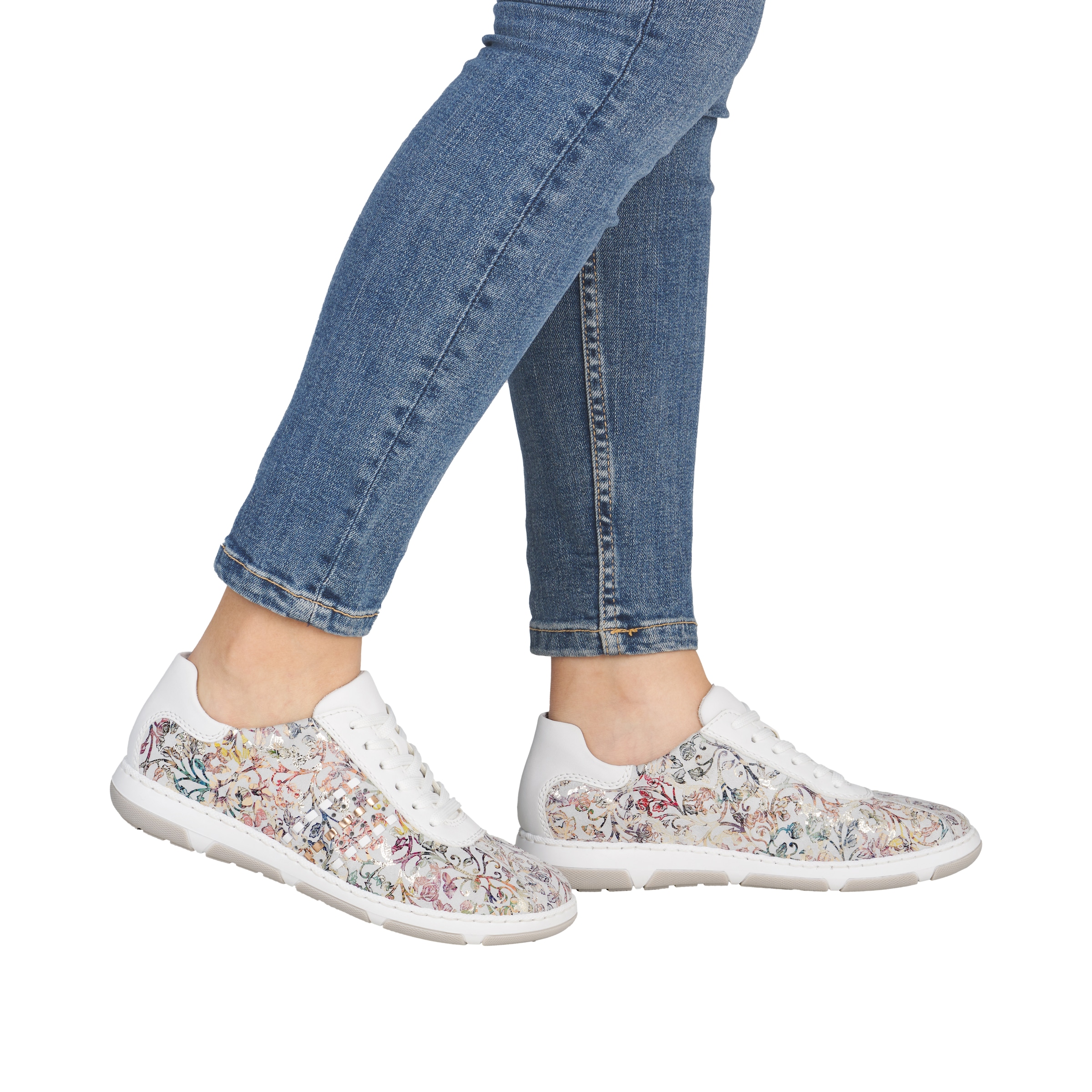 Rieker Sneakers  Chaussure à lacets, chaussure basse, sneaker décontracté à motif floral