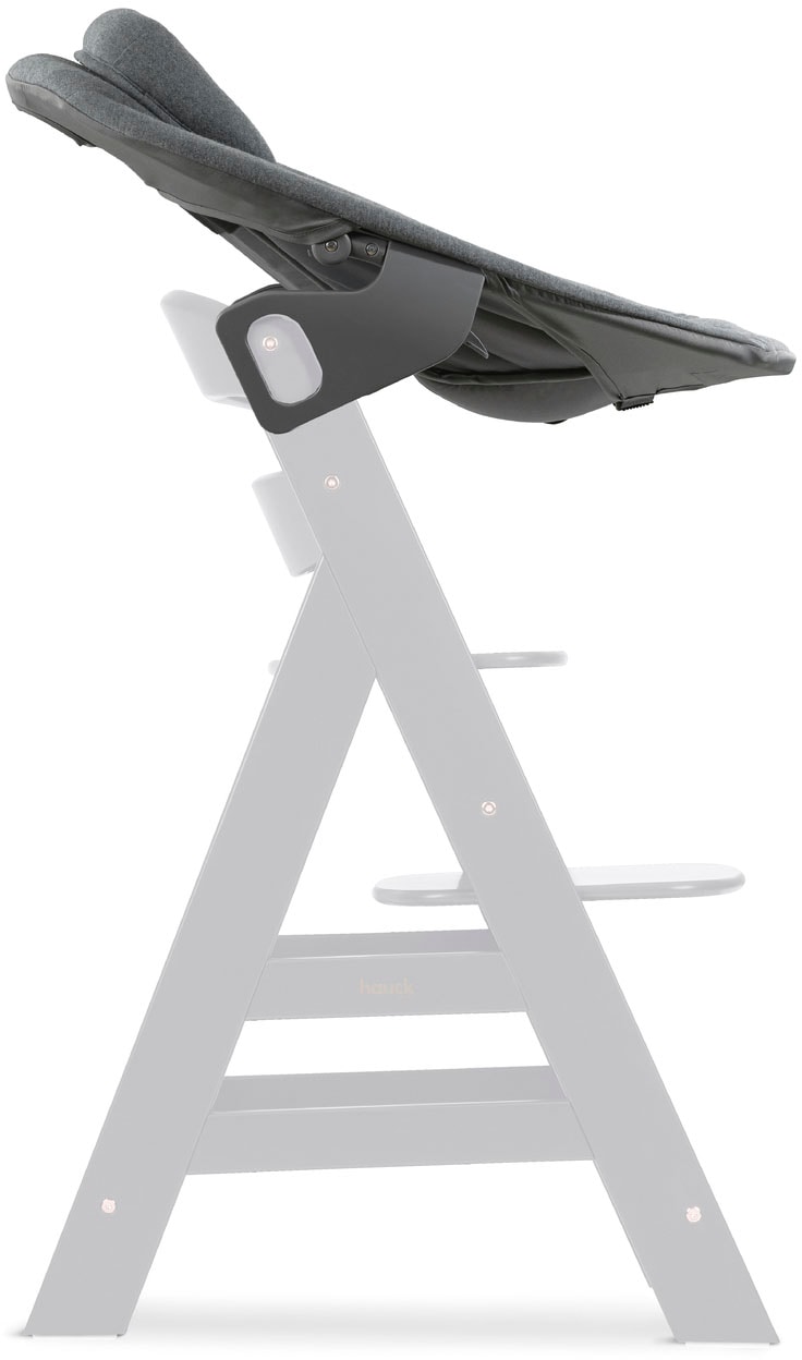 Hauck Transat pour bébé »Alpha Bouncer Premium, Dark Grey« bis 9 kilos für Neugeborene mit Wippgestell, für Hochstuhl Alpha+ und Beta+