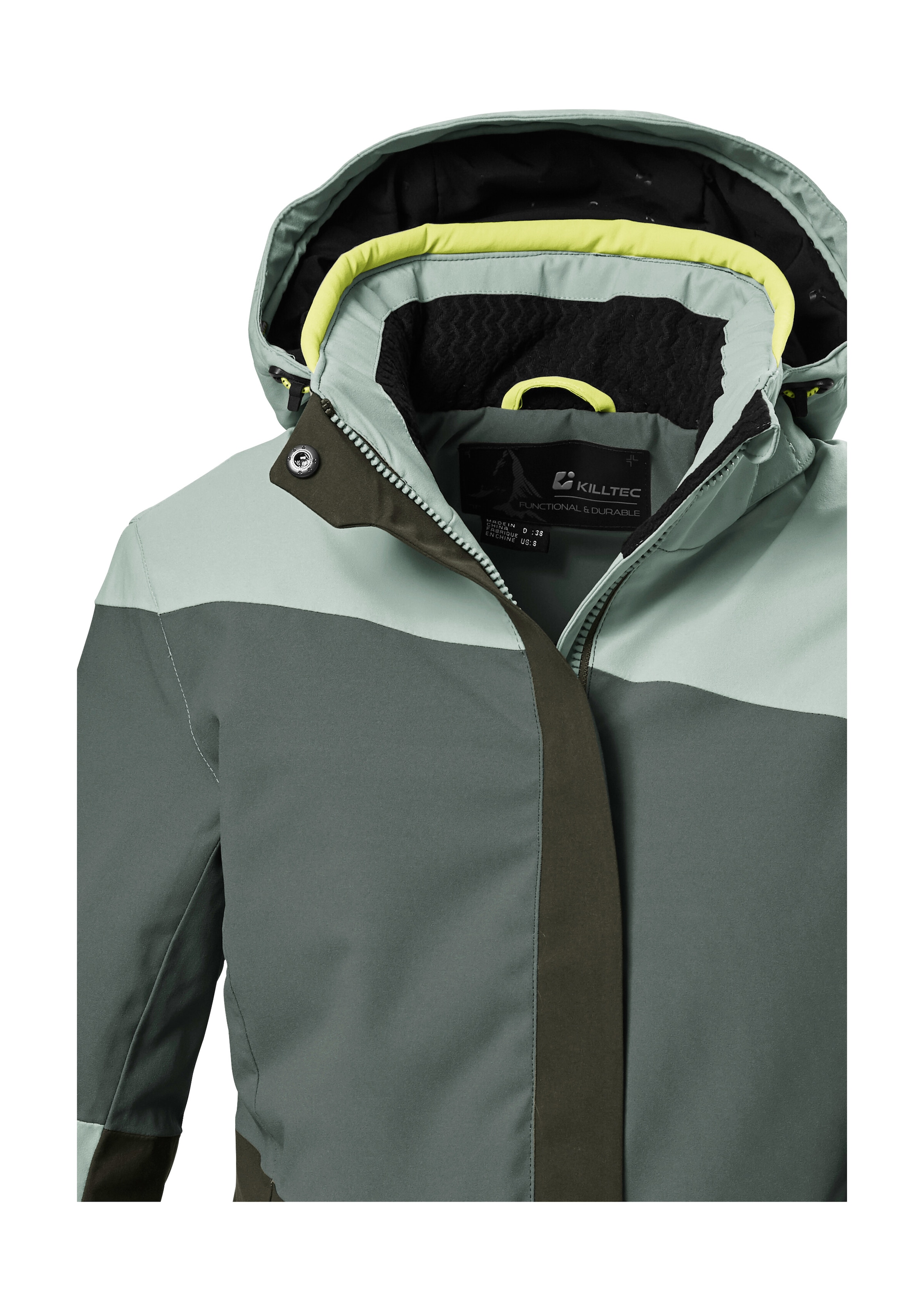 Killtec Veste de ski »KSW 67 WMN SKI JCKT« Veste de ski femme : imperméable, respirante, capuche amovible