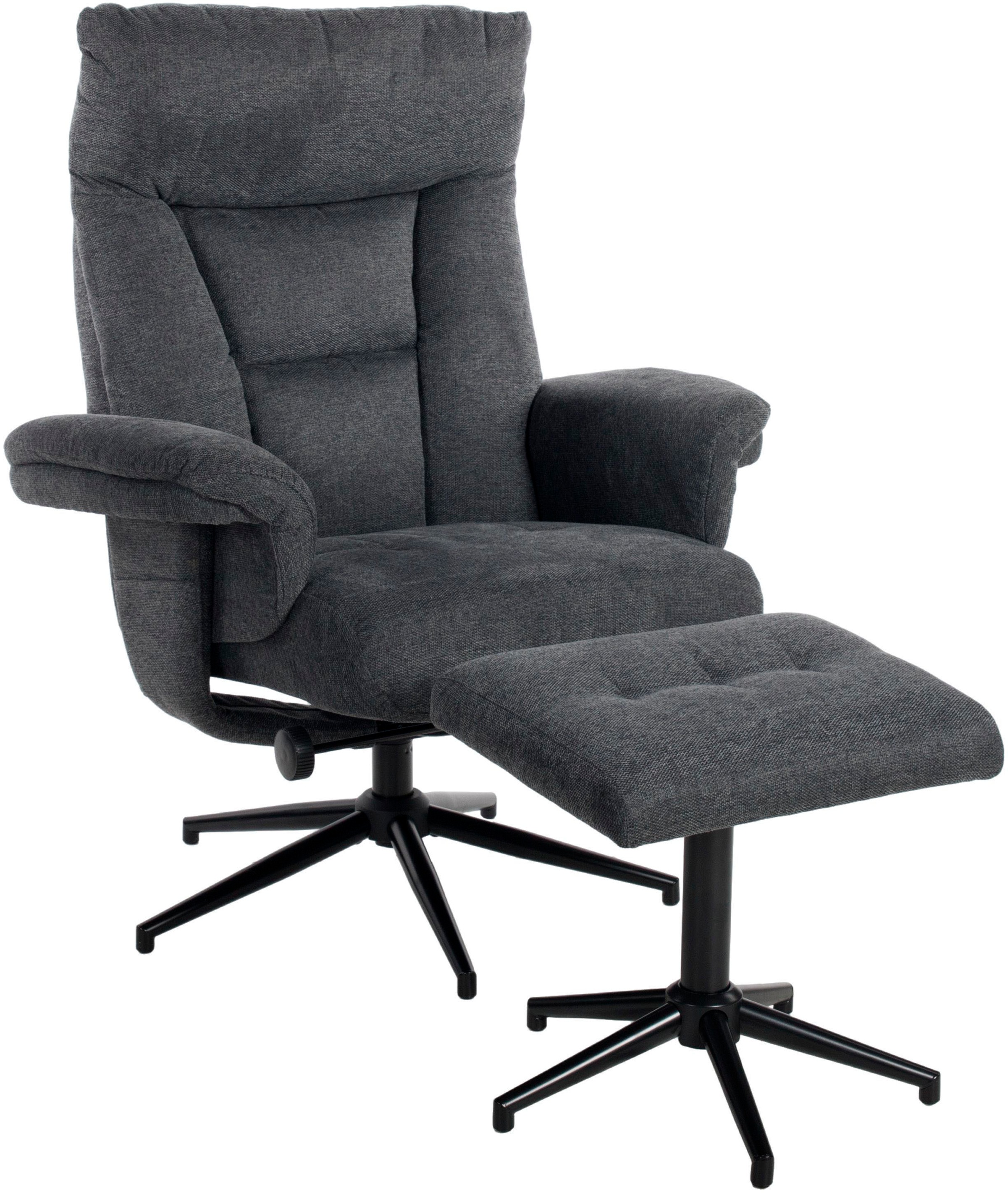 Duo Collection TV-Sessel »Olvera« mit Hocker und Relaxfunktion, 360 Grad drehbar