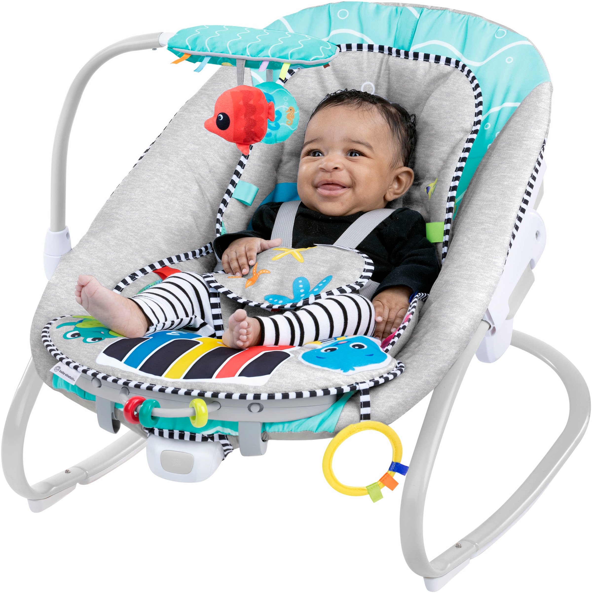 Baby Einstein Transat pour bébé »Kick to It 4-in-1 Musical Swing & Rocker« bis 9 kilos mit Sound-Effekt