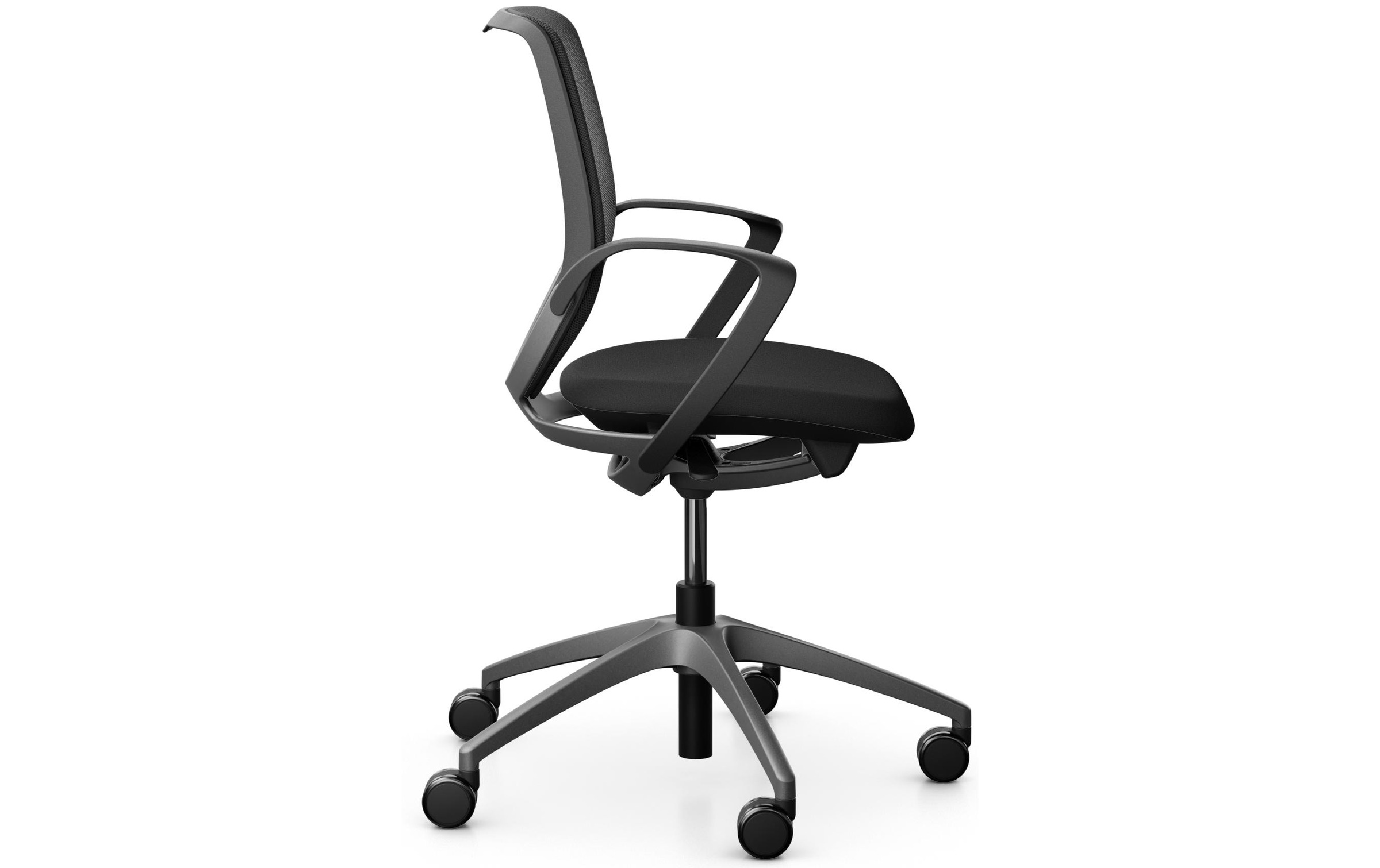 Giroflex Schreibtischstuhl »313 mit Netzrücken und Armlehnen, Schwarz« ()