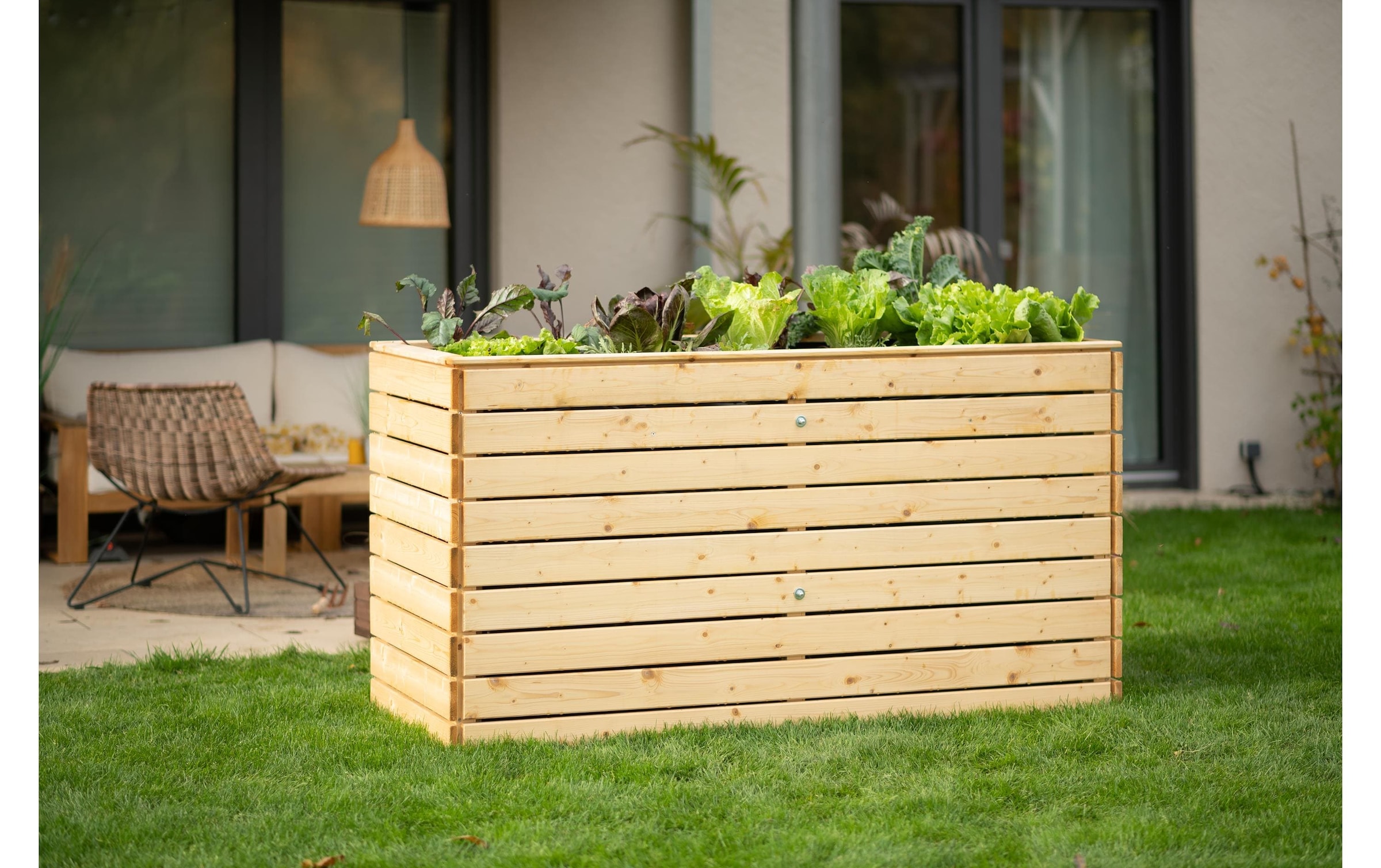 WESTMANN Lit surélevé »Asket XL Holz Natur 160 x 70 x 90 cm«