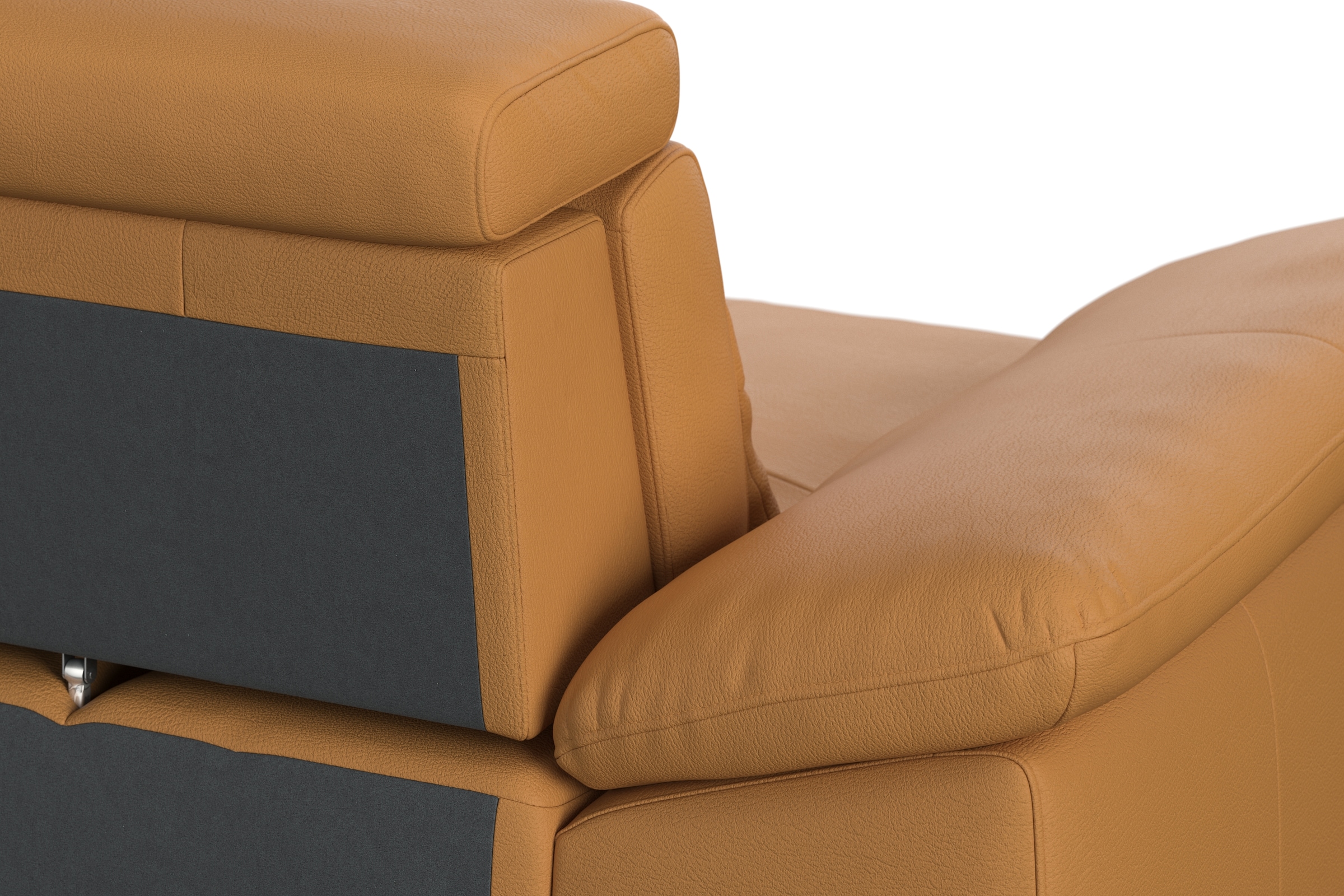 sit&more Canapé d'angle »Cabrio L-Form, B: 295 cm, mit Sitztiefen-, Arm- & Kopfteilverstellung« 2 coussins lombaires, ressorts ensachés, fonction lit et rangement en option