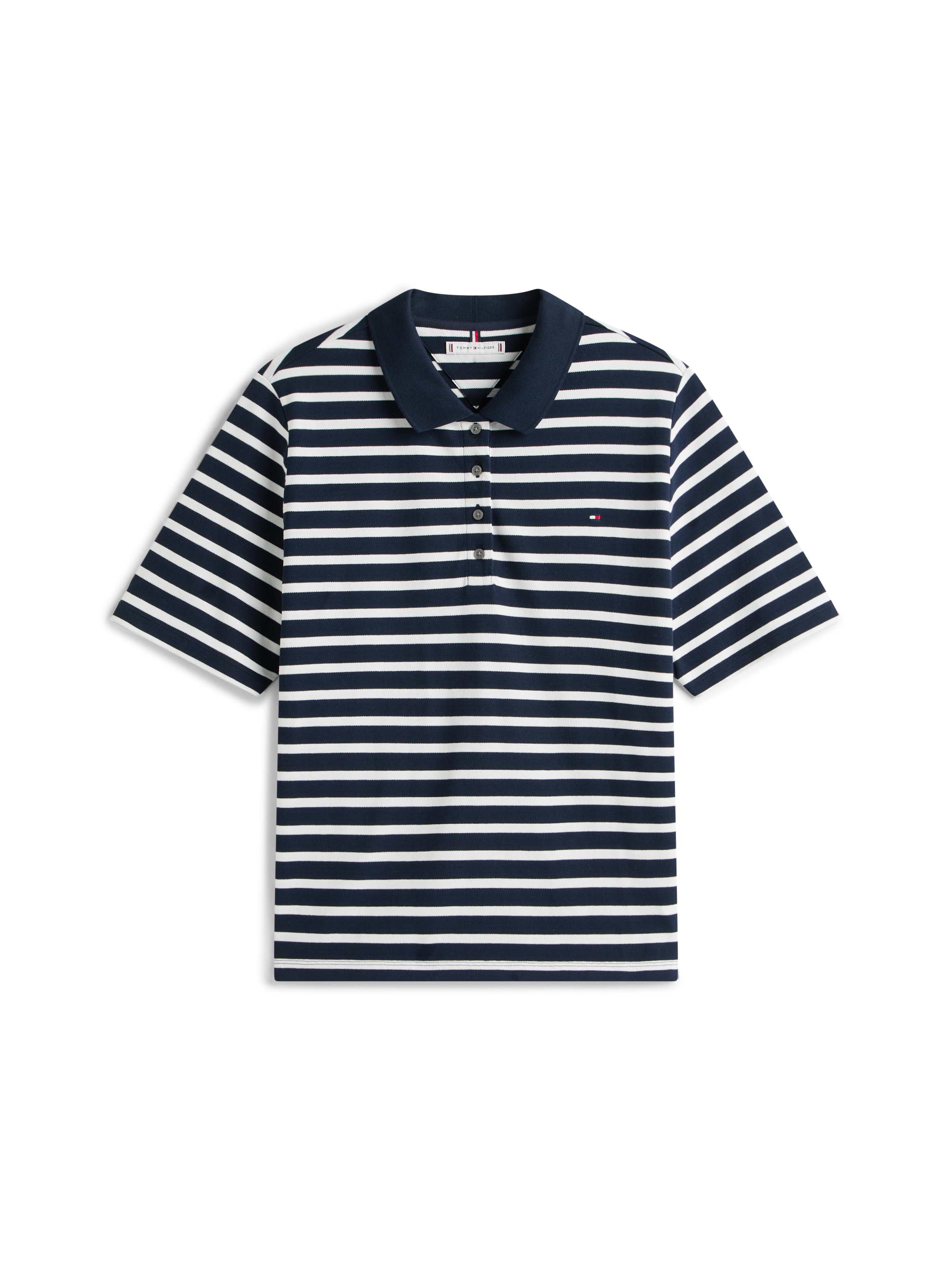 Tommy Hilfiger Curve Poloshirt »CRV 1985 REG PIQUE POLO SS« in grossen Grössen, Piqué-Qualität