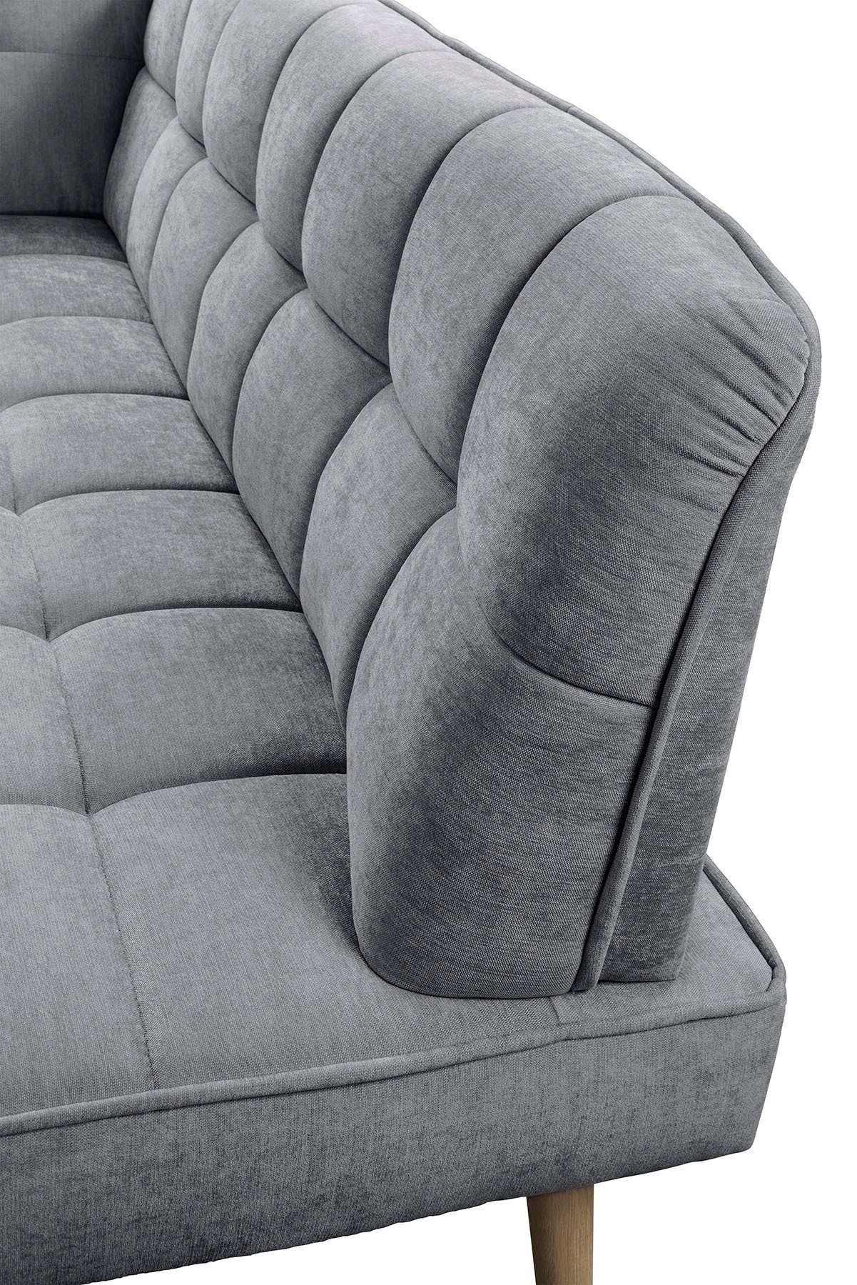 exxpo - sofa fashion Eckbank »Latte« moderne Sitz- und Rückensteppung, bequem und elegant, hoher Holzfuss