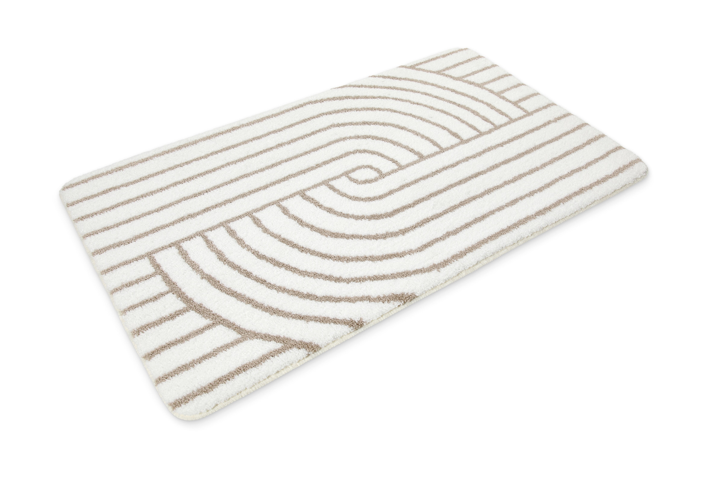 Wecon home Basics Tapis de bain »Hilda« Höhe 15 mm waschbar, rutschfest, strapazierfähig, pflegeleicht mit Retro Muster