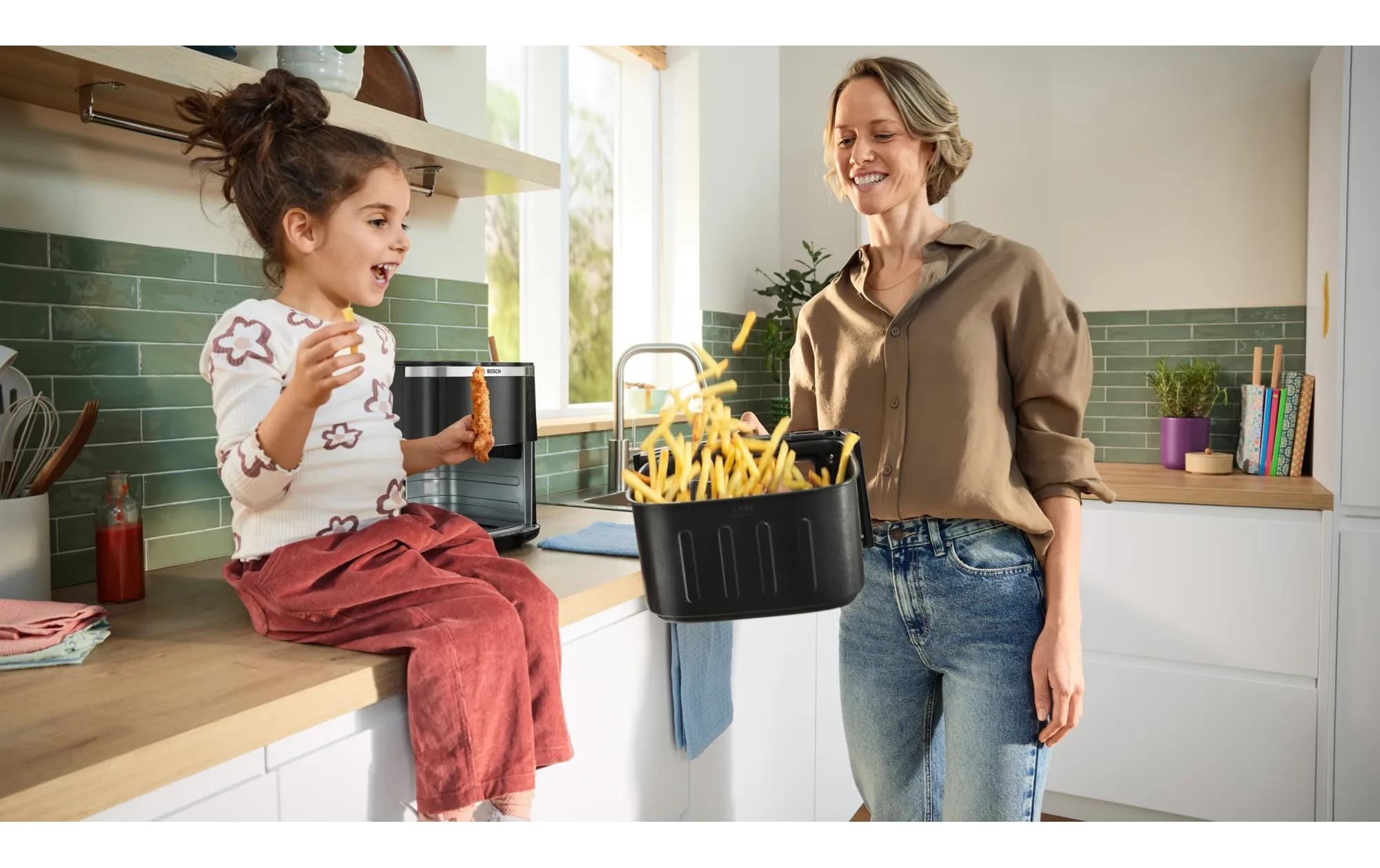 BOSCH Heissluftfritteuse »Serie 6 MAF671B1 7,2 l« 1800 W Fritteuse mit Sichtfenster