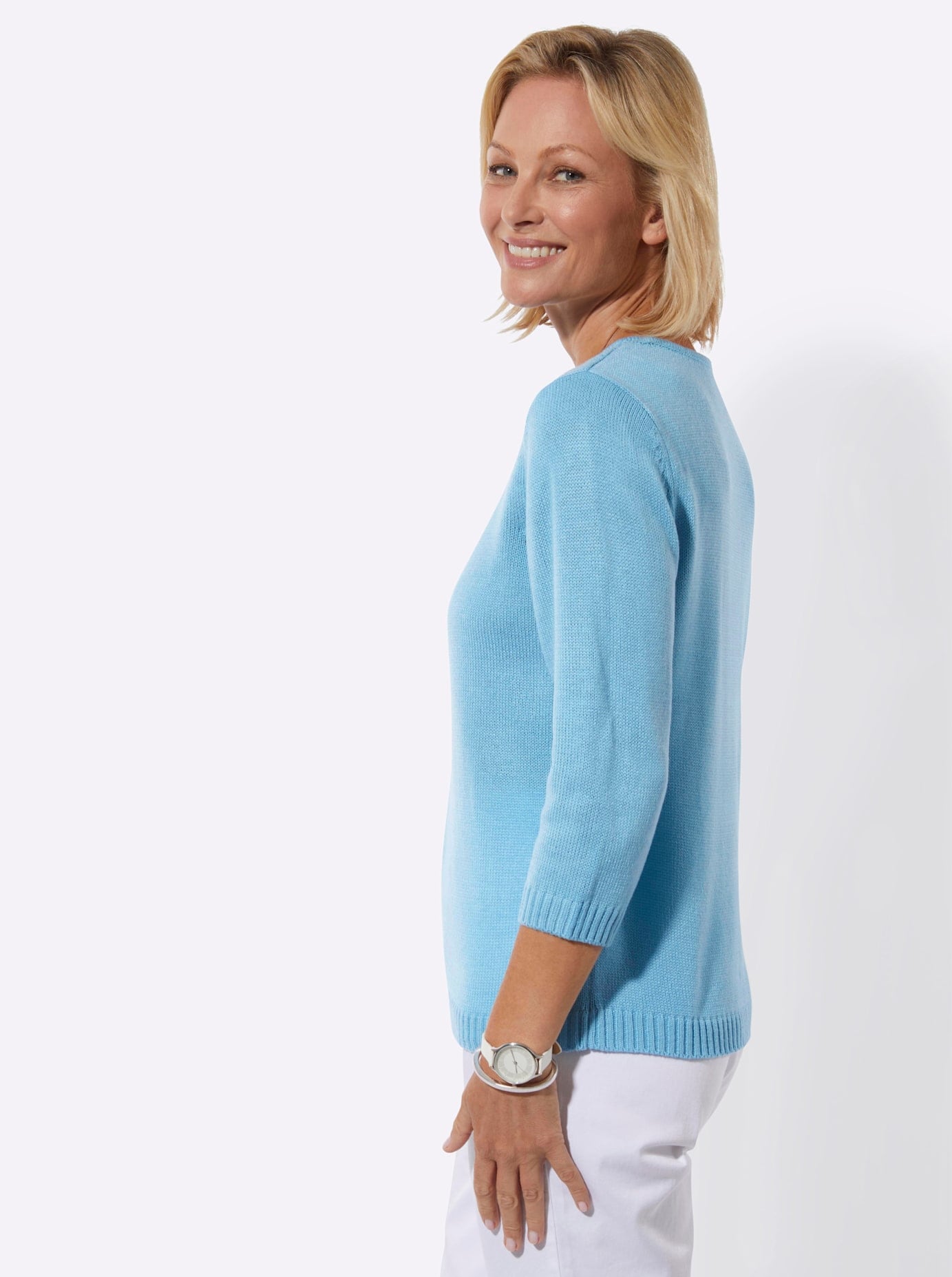 Classic Basics 3/4 Arm-Pullover »Ajour-Pullover«