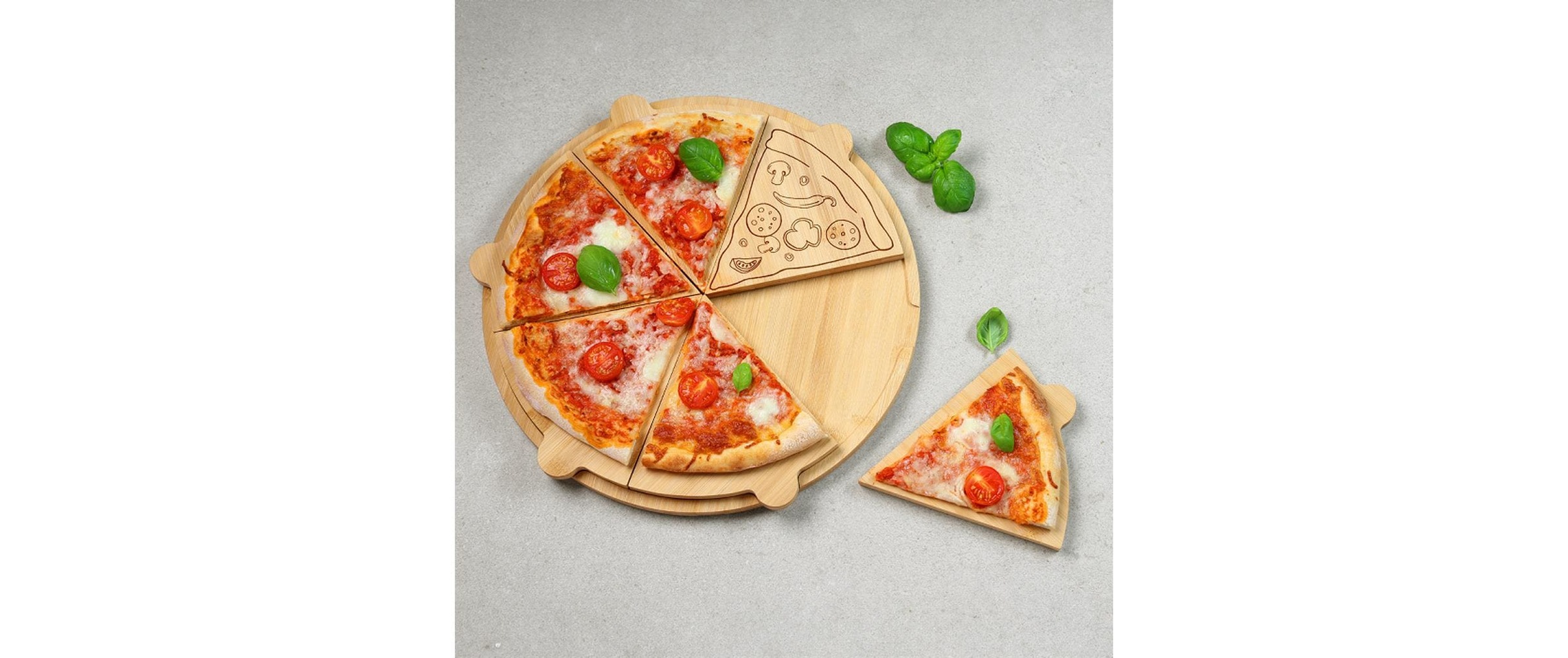 KESPER® Assiette à pizza »Pizzateller 36 cm x 36 cm«