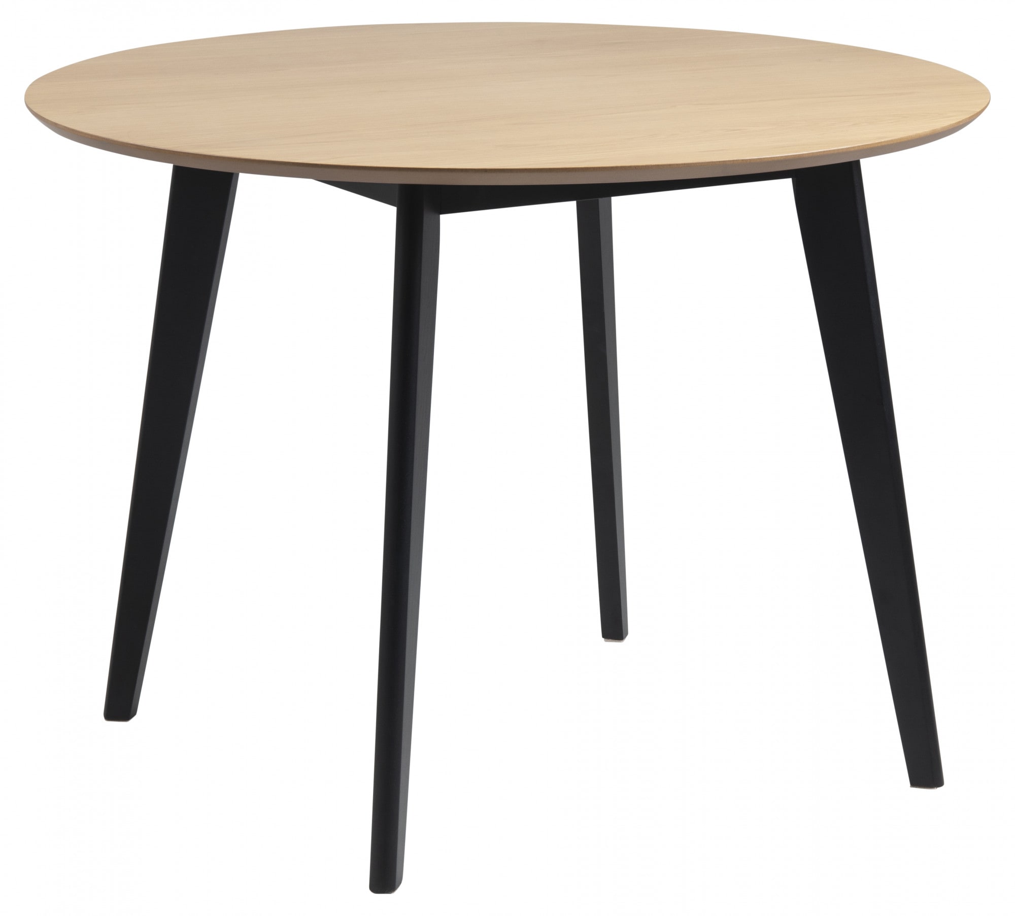 ACTONA GROUP Table de salle à manger »Roxby rund Ø105 – kompakt, robust & pflegeleicht, zeitloses Design« Table de cuisine, OTTOs Choice, 1 cuis tlg. table à manger ronde Roxby, avec placage chêne Ø 105 cm