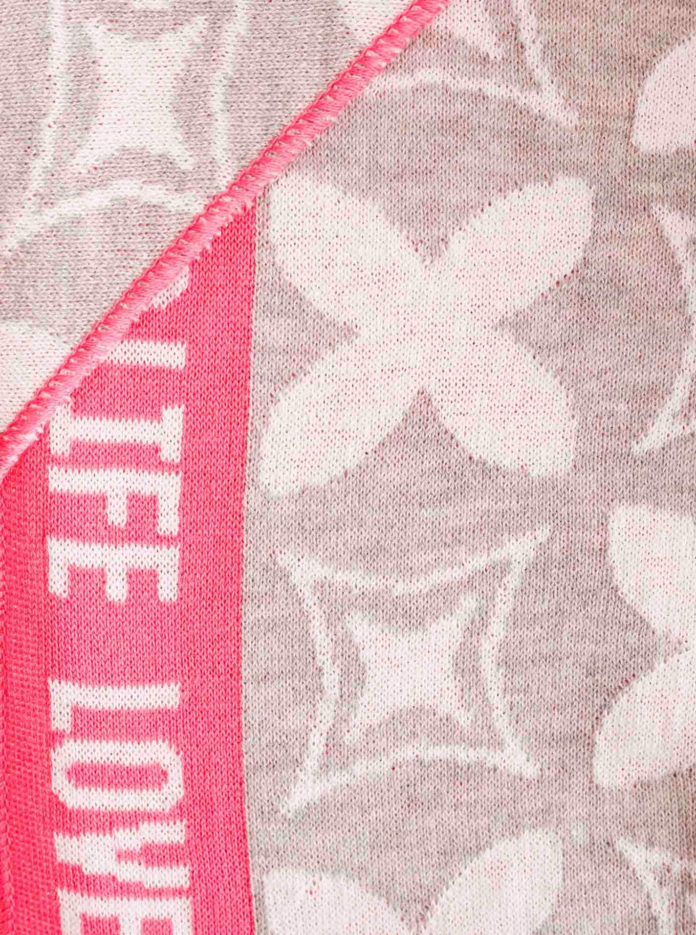 Zwillingsherz Foulard triangulaire »"Classy-ZH"« Feinstrick, klassisches Muster, positiv Botschaft, wärmend