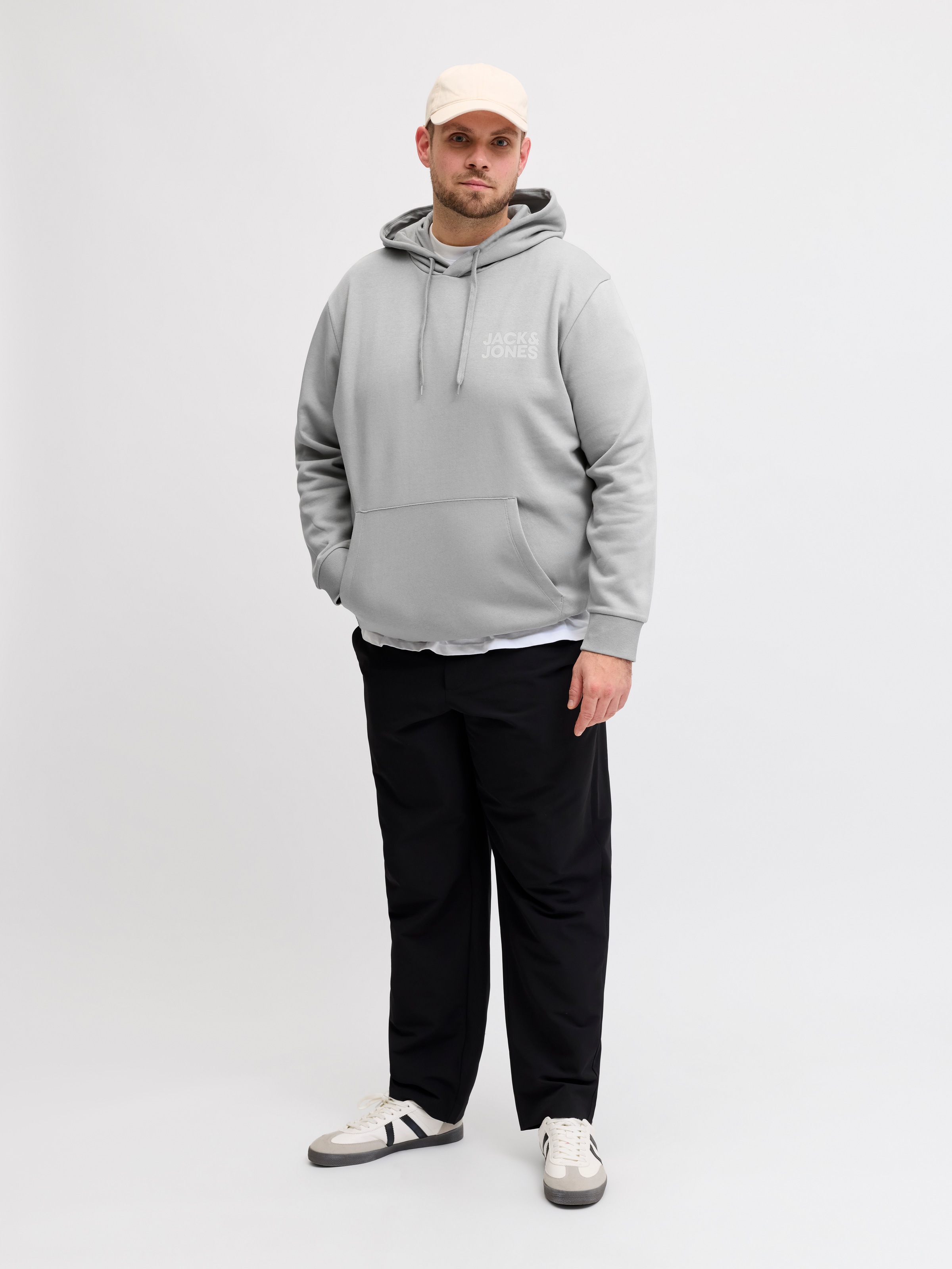 Jack & Jones PlusSize »JJECORP LOGO SWEAT HOOD NOOS PLS«, Baumwollmischung, regular fit

