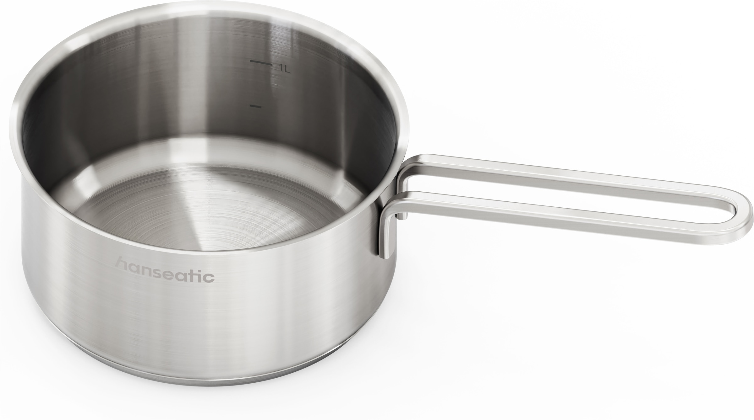 Hanseatic Topf-Set »DAILY« Set, Stielkasserolle 16 cm, Kochtopf 16/20/24 cm, 7 tlg. Edelstahl 18/10