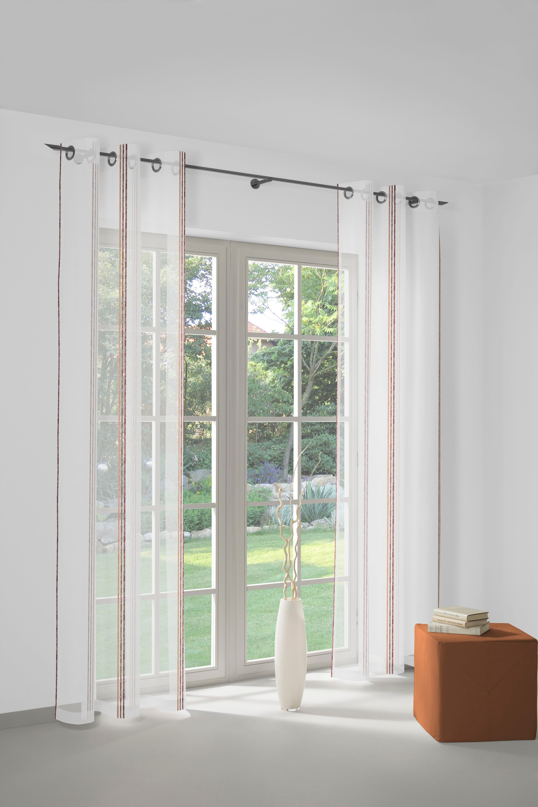 Wirth Gardine »Chloé« Ösen 1 Stk. tlg. Fertigstore mit Ösen (Ø 4 cm) nach Mass