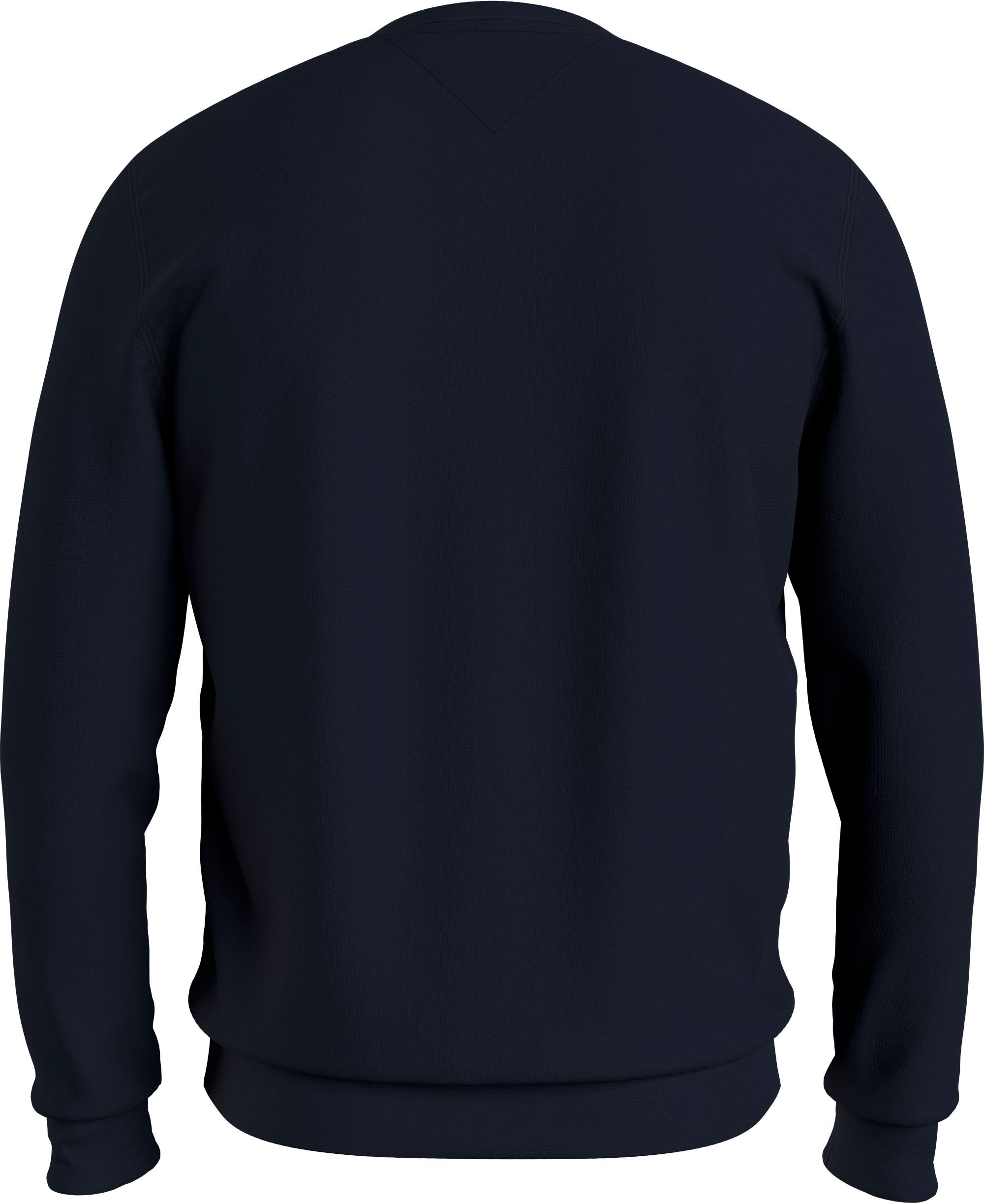 Tommy Hilfiger Sweatshirt »TOMMY LOGO«, unifarben, casual, regular fit, Baumwollmix, Rundhals
