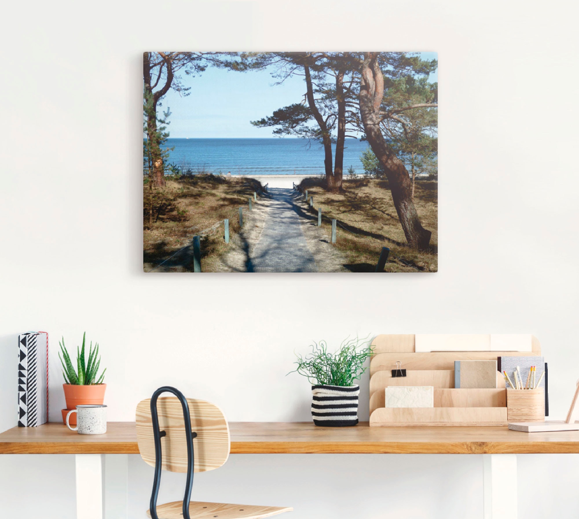 Artland Leinwandbild »schöne Ostseeküste« Gewässer 1 Stk. tlg. auf Holzrahmen gespannt