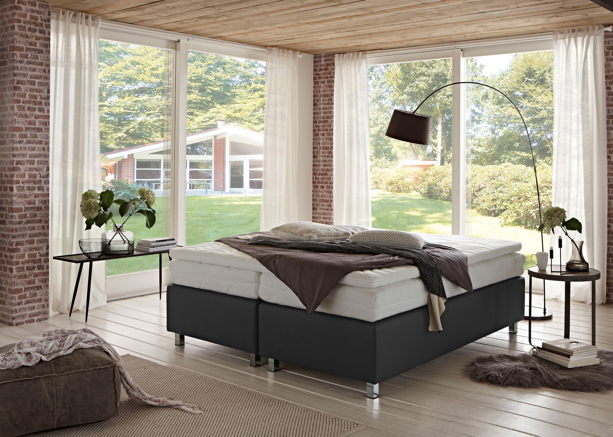 Westfalia Schlafkomfort Lit boxspring »London in den Breiten 160x200, 180x200cm & 200x200cm«