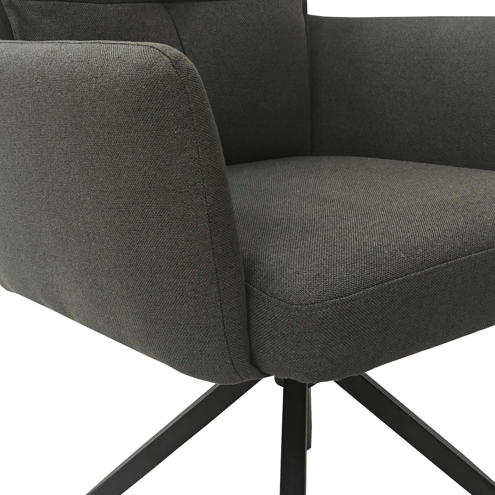 GOODproduct Chaise de salle à manger »Chiani« () 2 cuisRetour automatique à 180°, dossier, accoudoirs et assise rembourrés