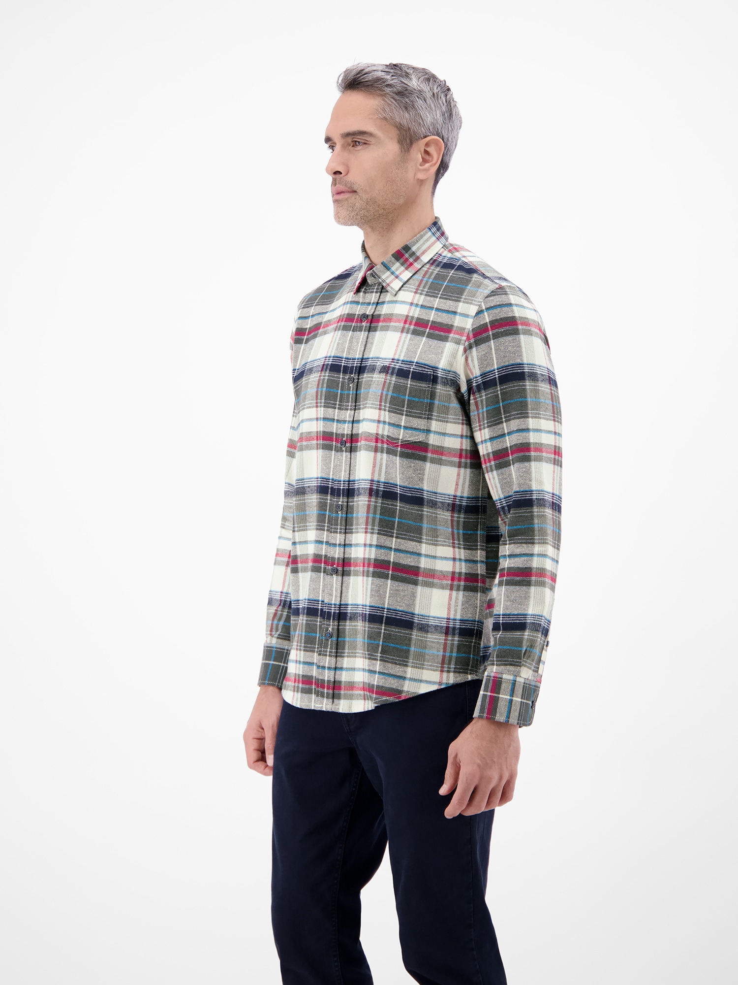 LERROS Chemise à carreaux »Karo Flannelhemd - weich und stylisch«