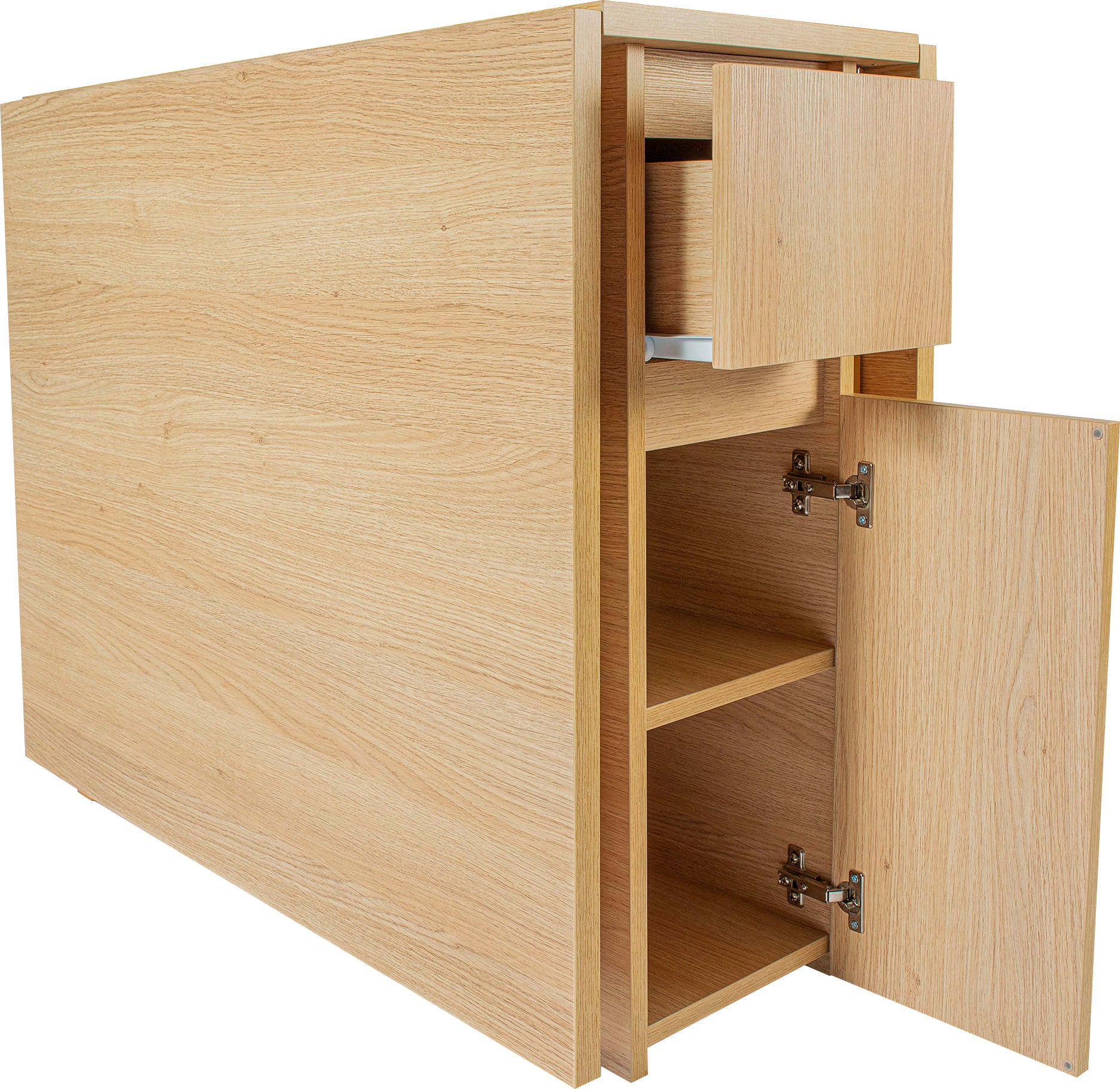 Woodman Esstisch »Jasper« mit einer rechteckigen Tischplatte und Auszugsfunktion, Breite 90 cm