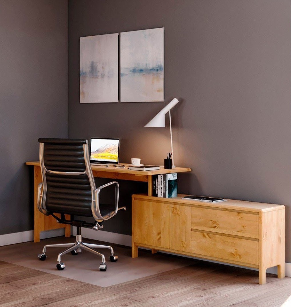 GOODproduct Bureau »Luven, aus Massivholz« in 2 Breiten, variable Nutzung als Schreibtisch oder Eckschreibtisch