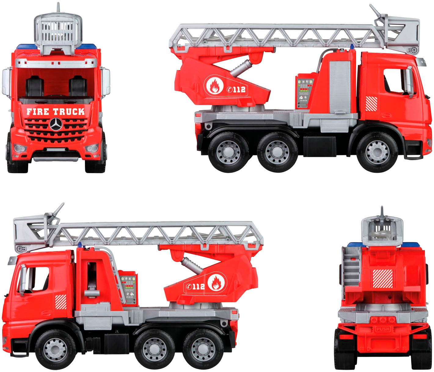 Lena® Spielzeug-Feuerwehr »Worxx, Leiterfeuerwehr Mercedes Arocs« Made in Europe