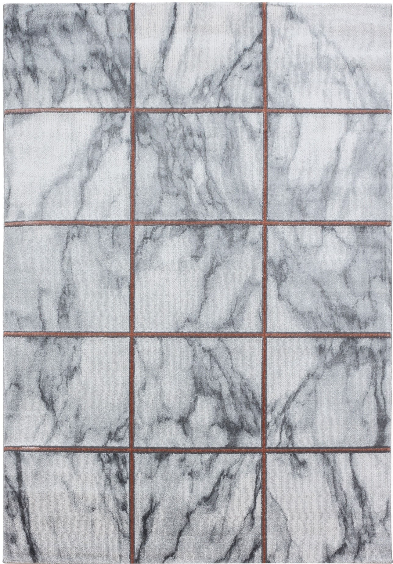 Ayyildiz Teppiche Tapis »NAXOS 3816« Rectangulaire 12 mm Höhe Läufer, Marmor Optik, Kurzflor, Wohnzimmer