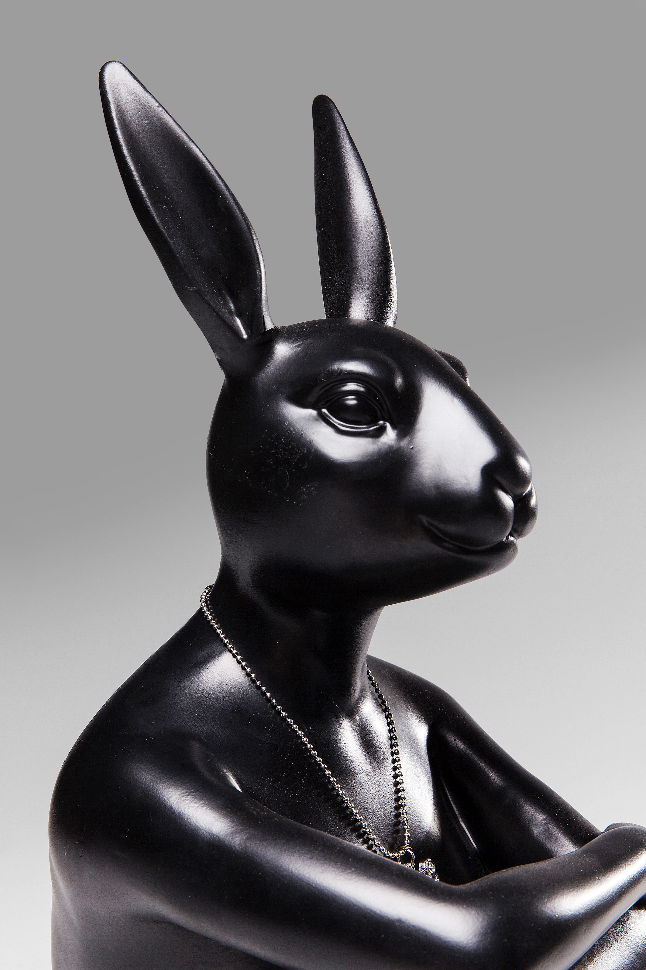 Kare Design Figurine de décoration »Deko Figur Gangster Rabbit Schwarz«