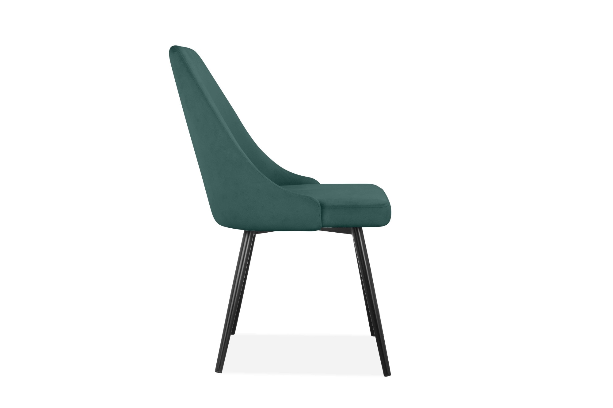 INOSIGN Essgruppe »Danny-Malio« Set, Set 100 cm, 5 Stk. tlg. Glastisch 100x100 cm mit 4 Stühlen (Veloursstoff), Gestell aus Metall