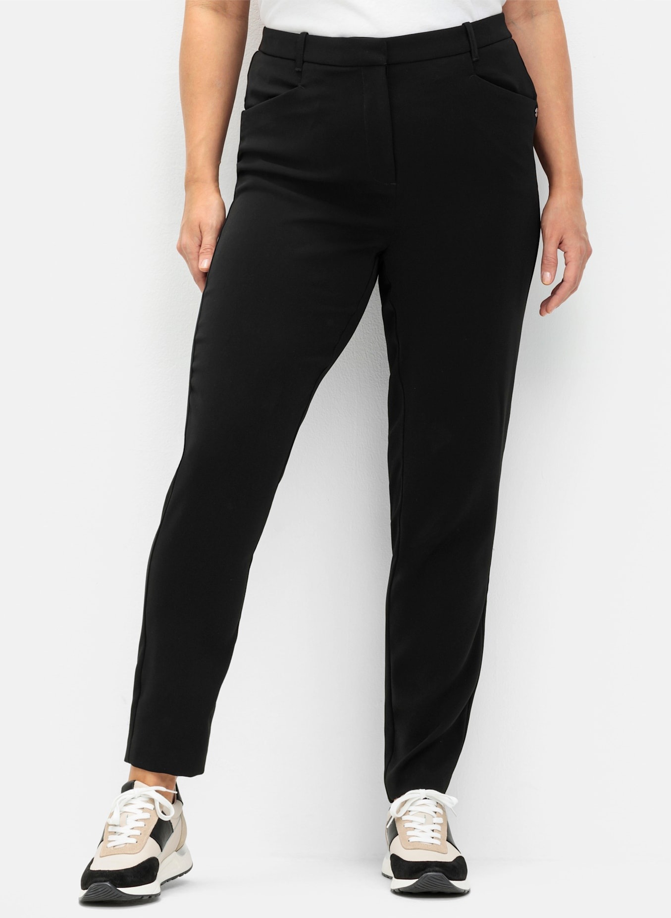 Sheego Pantalon tissé