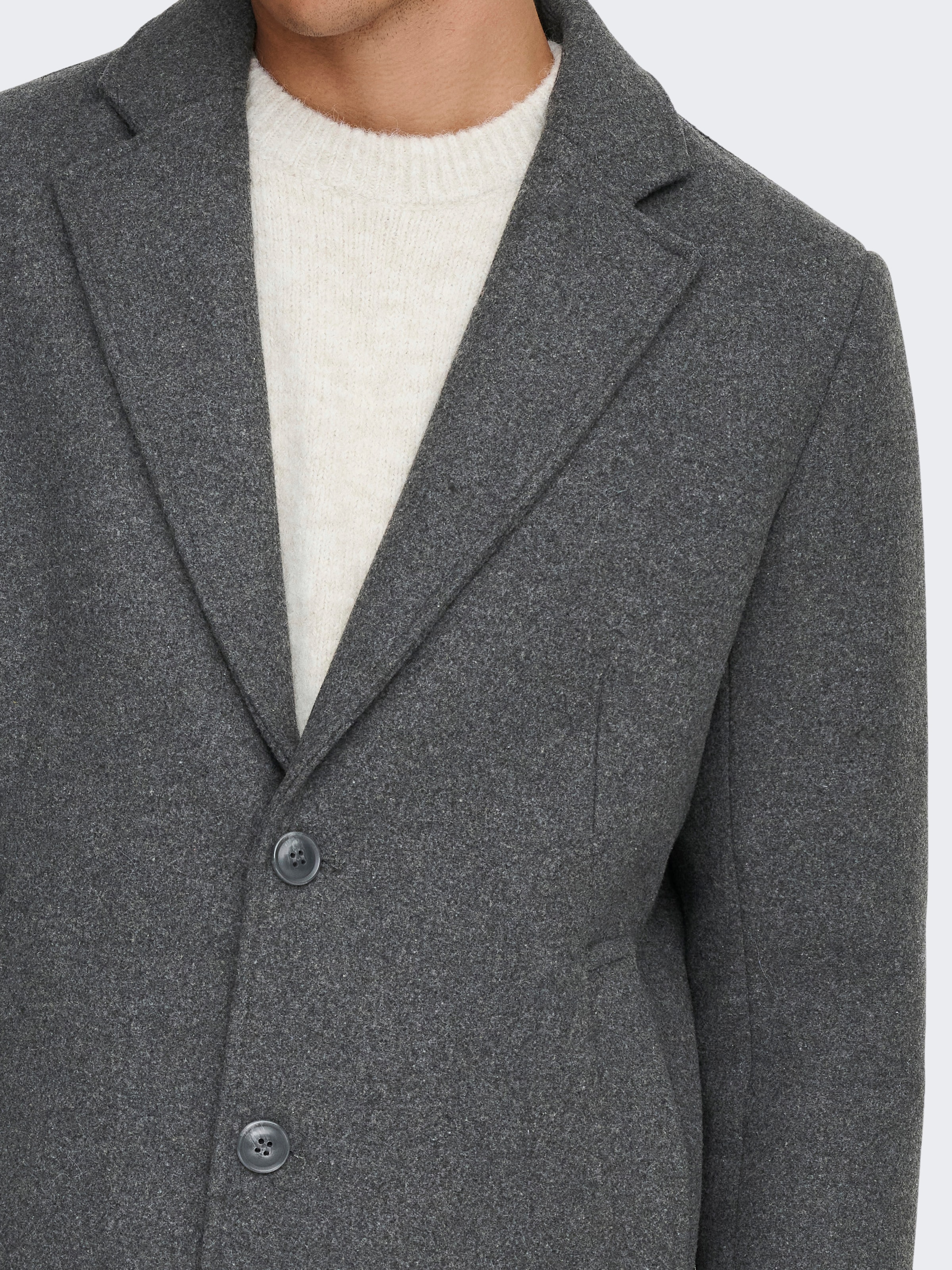 ONLY & SONS Manteau long »ONSMATTHEW WOOL COAT OTW NOOS« mit Wolle