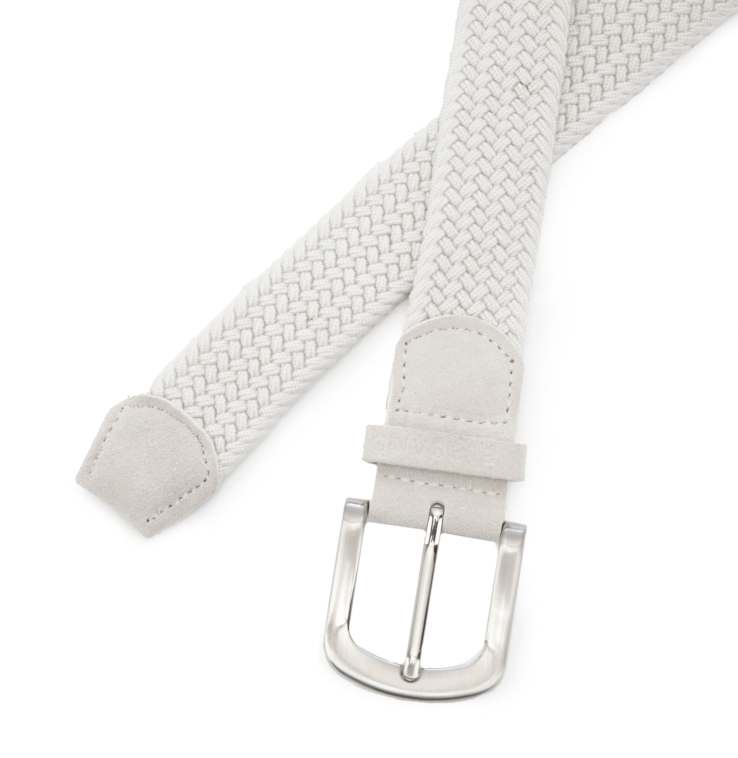 Elbsand Ceinture de hanche »Flechtgürtel, Anzuggürtel, Gürtel, Hosengürtel, Jeansgürtel« NEU aus elastischem Material mit Leder-Applikation
