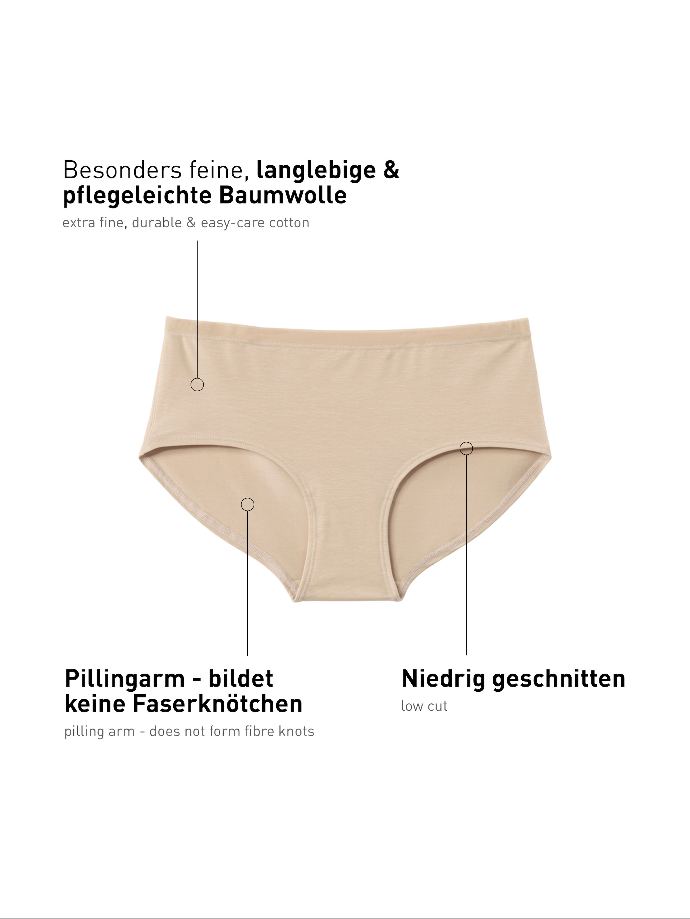 CALIDA Panty »Natural Comfort« mit low-cut Schnitt