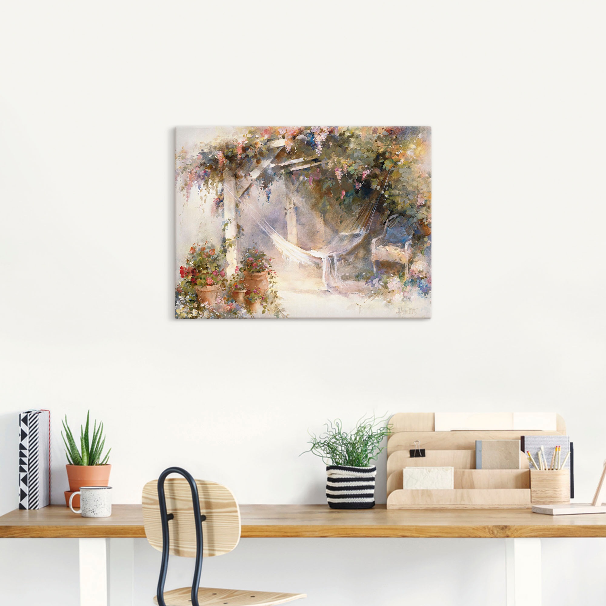 Artland Tableau sur toile »Terrasse« 1 cuis tlg. auf Keilrahmen gespannt