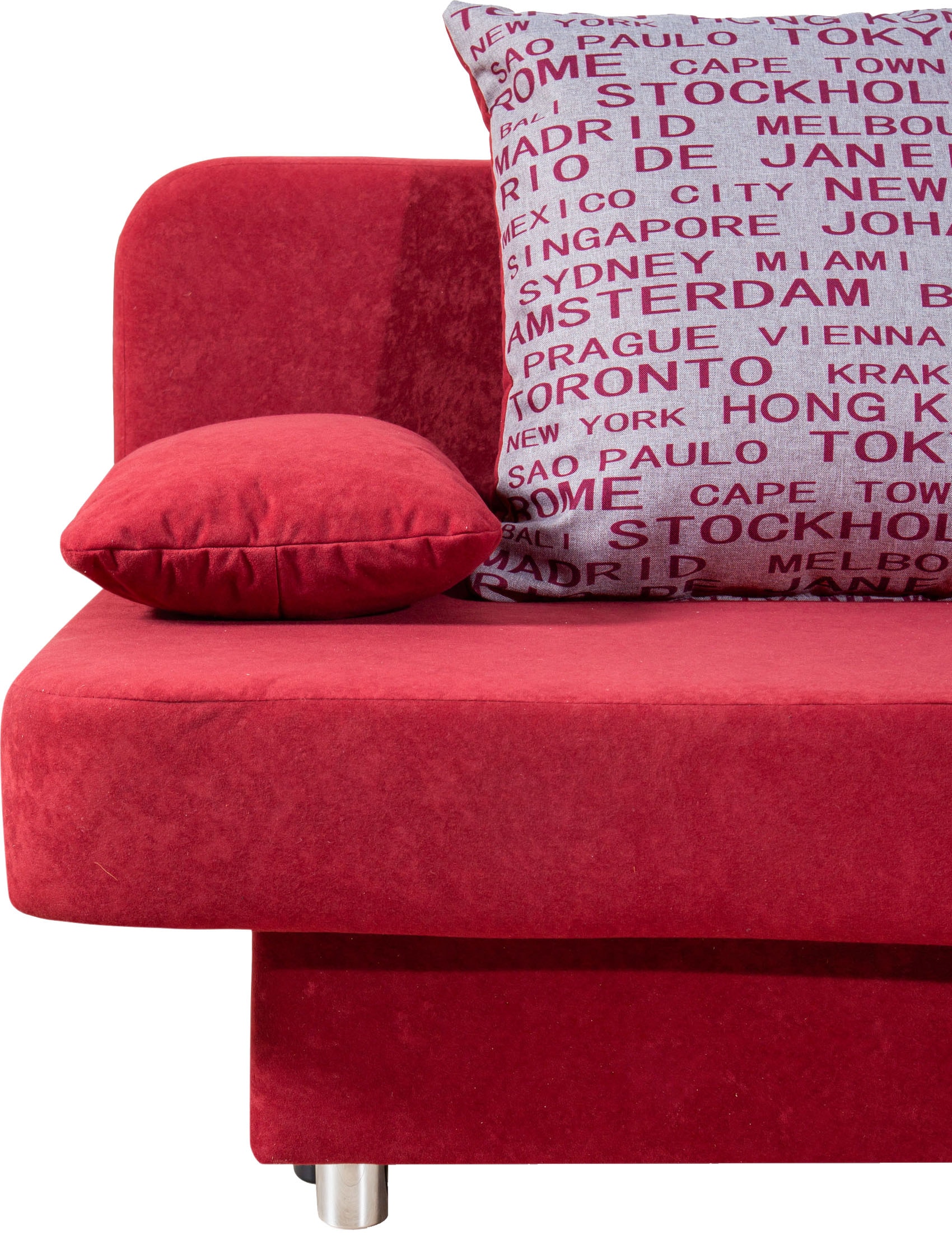 COLLECTION AB Schlafsofa »Ulla inkl. Bettfunktion und Bettkasten« Schlafsofa,Bettfunktion,Bettkasten,inkl. Rückenkissen,Armlehnekissen