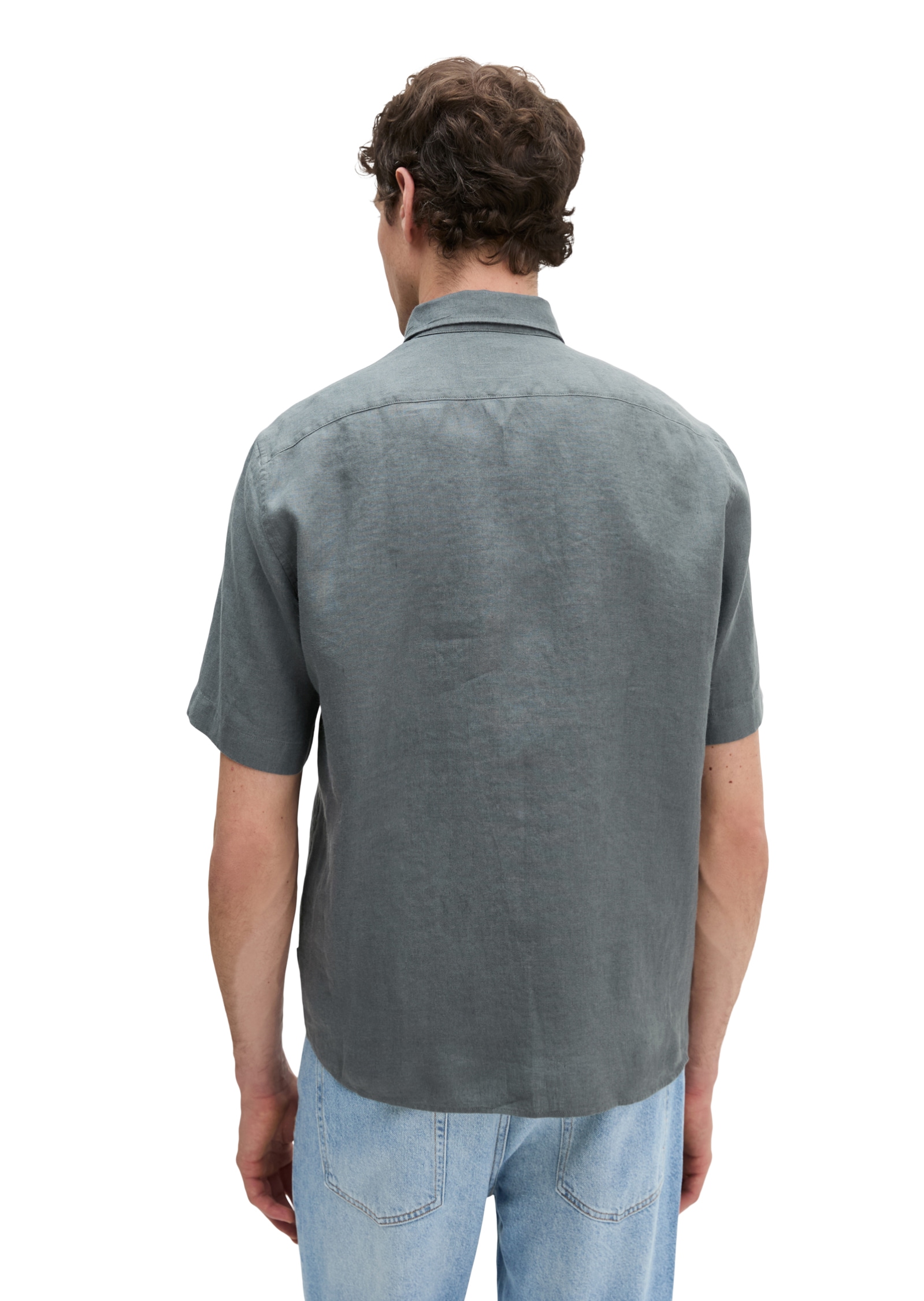 Marc O'Polo Chemise en lin mit aufgesetzter Brusttasche