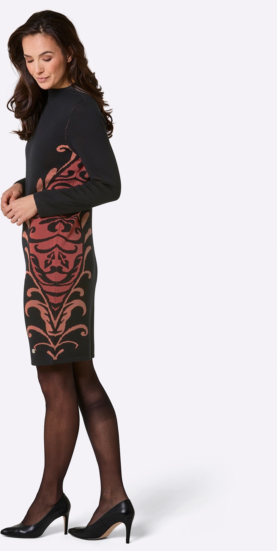 CREATION L PREMIUM Robe en tricot »Merino-Lyocell-Strickkleid«