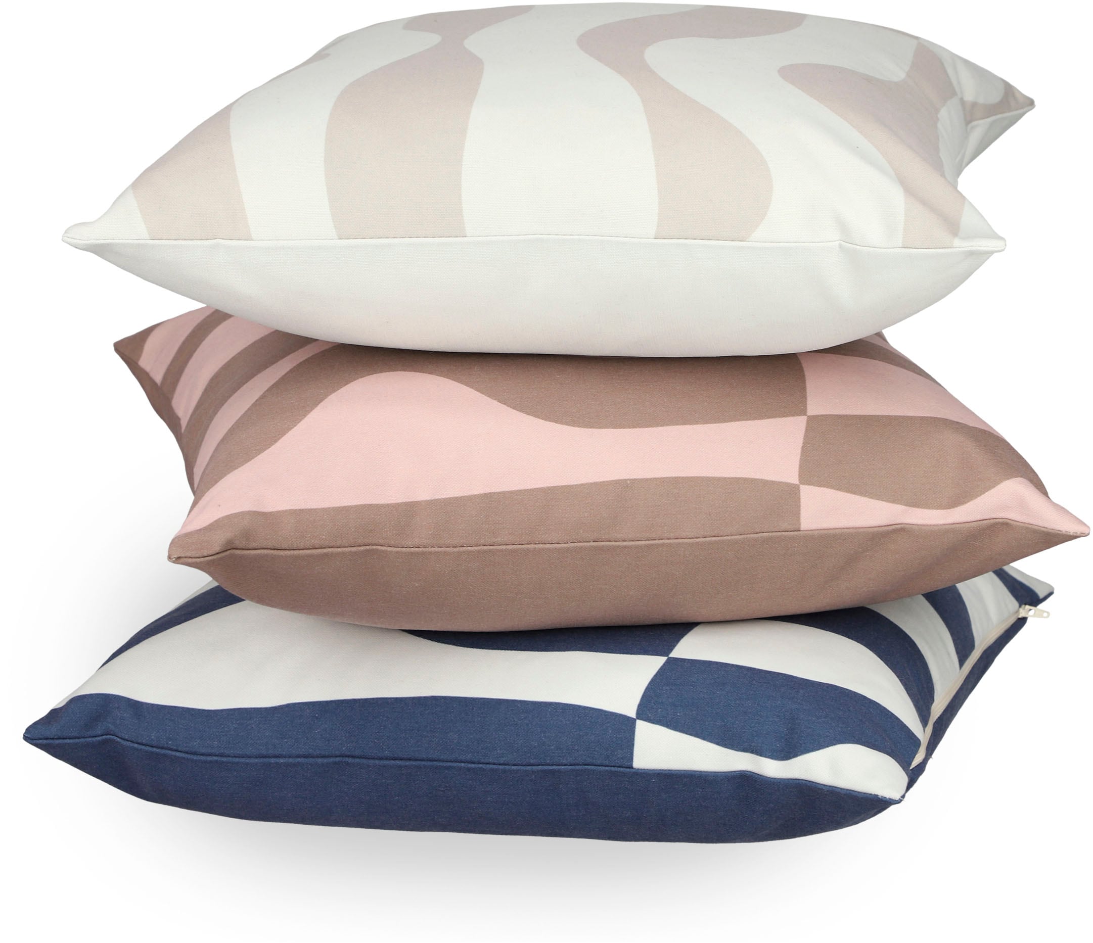 TOM TAILOR HOME Kissenbezug »Modern Waves« modernes Wellenmotiv