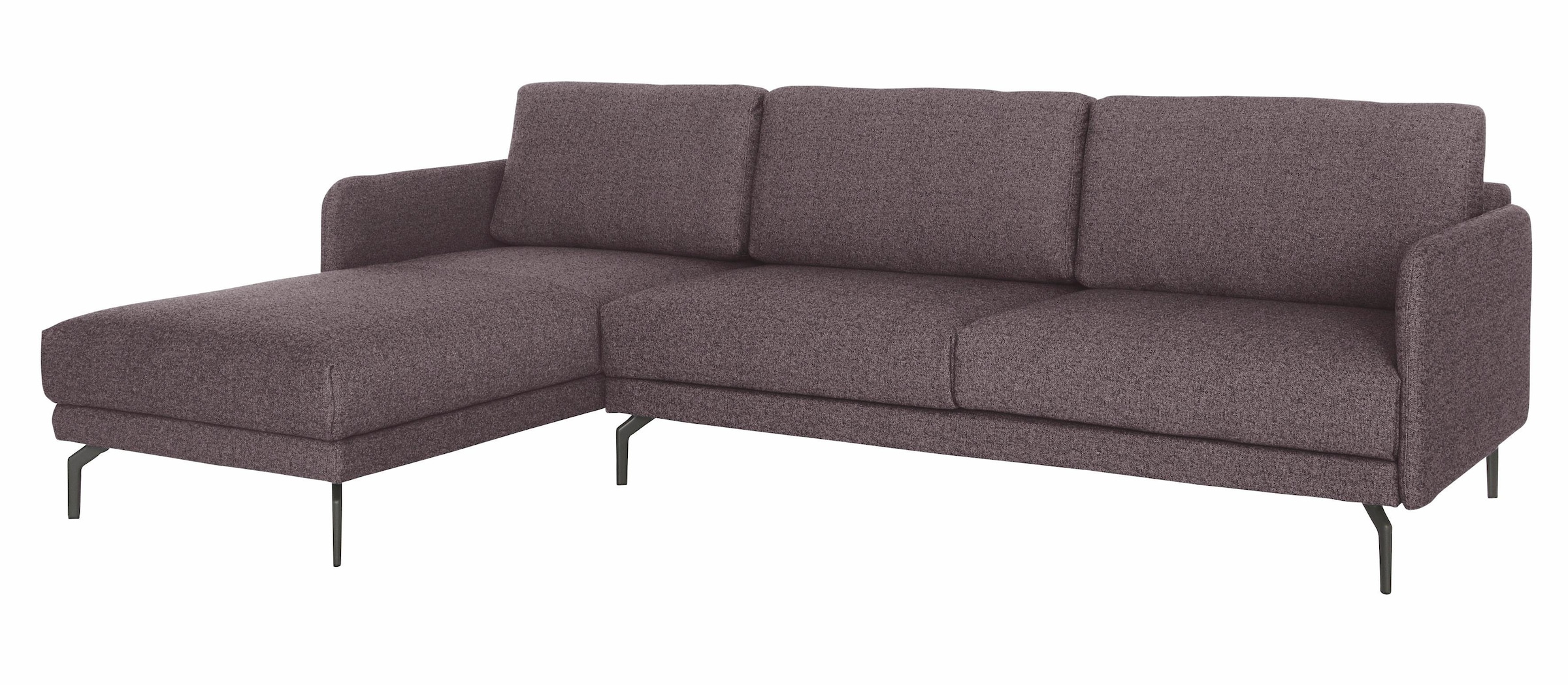 Creation BY ROLF BENZ Canapé d'angle »CR.450, Designecksofa, Polsterecke, L-Form« Accoudoir très étroit, largeur 234 cm, pieds en aluminium coulé couleur ombre grise