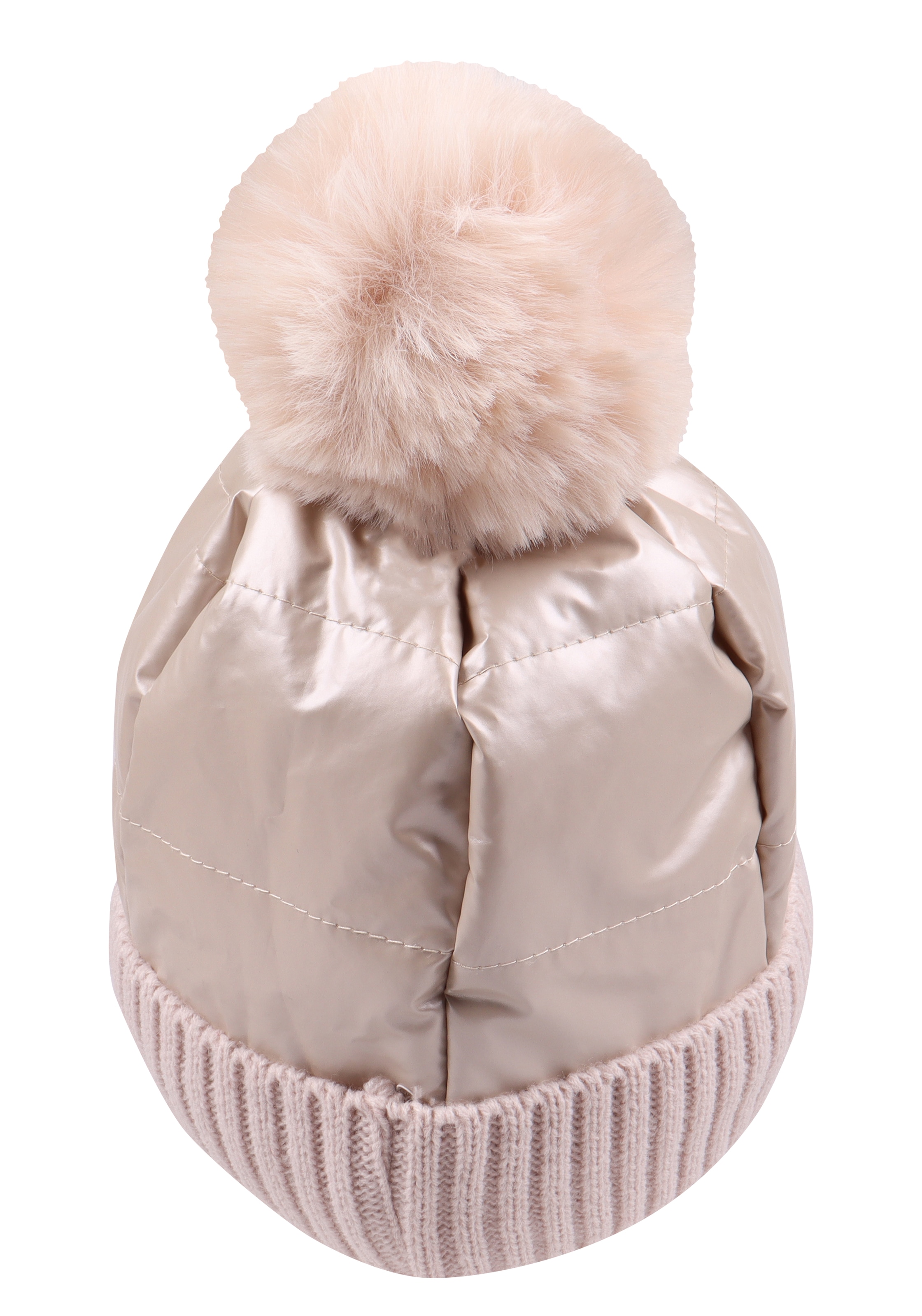 Capelli New York Strickmütze glänzende, mit Umschlag