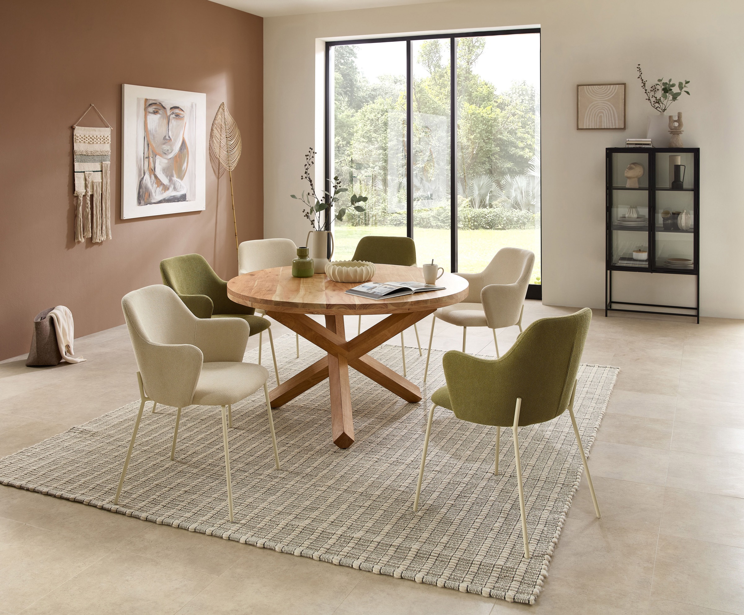 Stolkom Chaise avec accoudoirs »Lissi BxHxT 60x84x44 cm« (Ensemble) 4 cuislargeur 60 cm, structure métallique