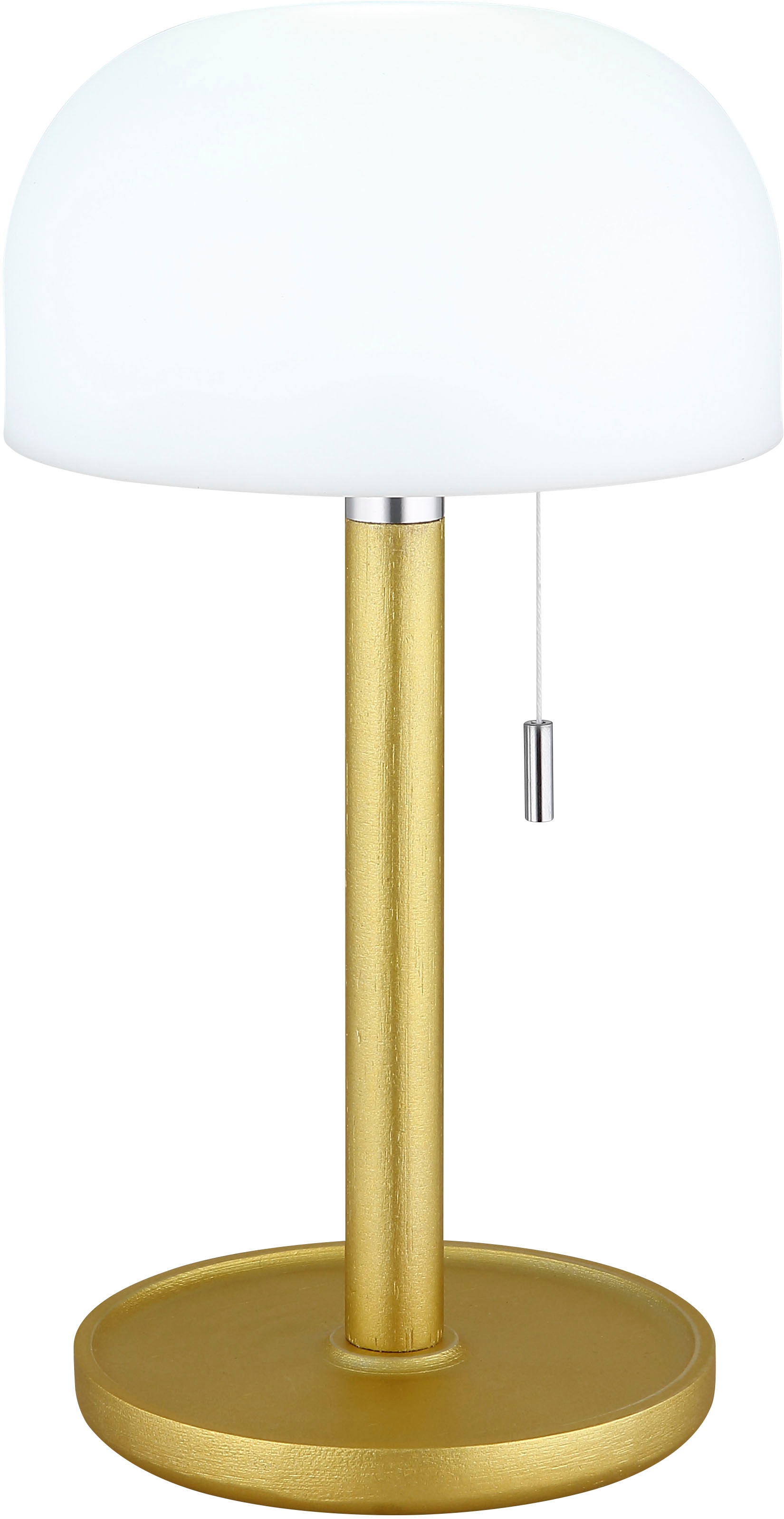 GLOBO LIGHTING Lampe de table LED »NORMAN« Module LED 1 cuis blanc chaud - blanc froid Lampe de table à batterie également pour l'extérieur, interrupteur à cordon, lampe à batterie,
