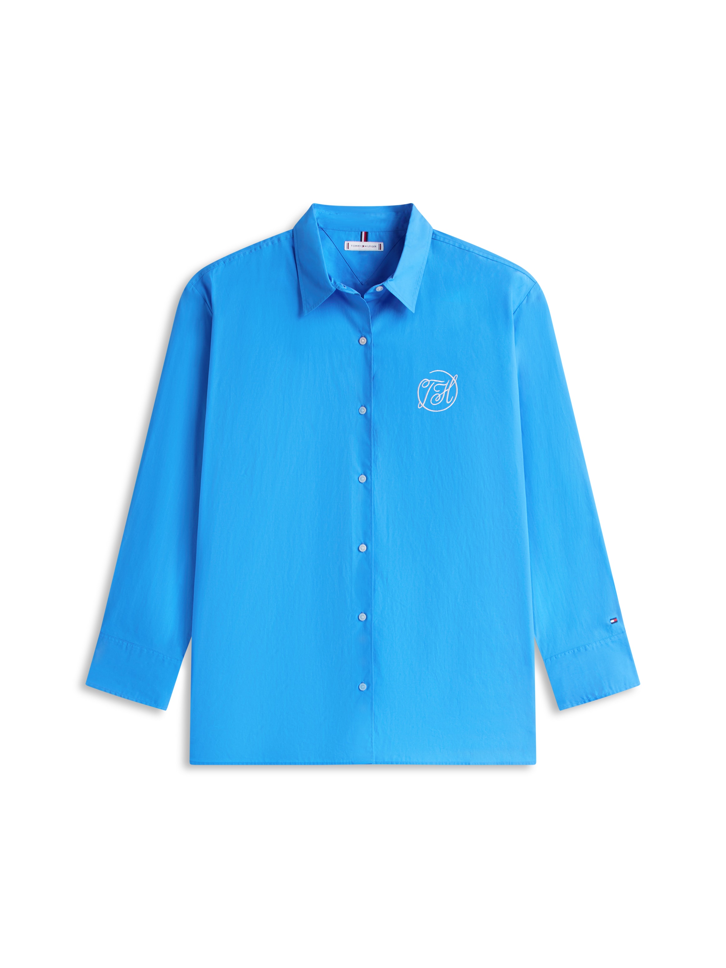 Tommy Hilfiger Curve Hemdbluse »CRV COTTON EASY SHIRT« in grossen Grössen, Baumwolle