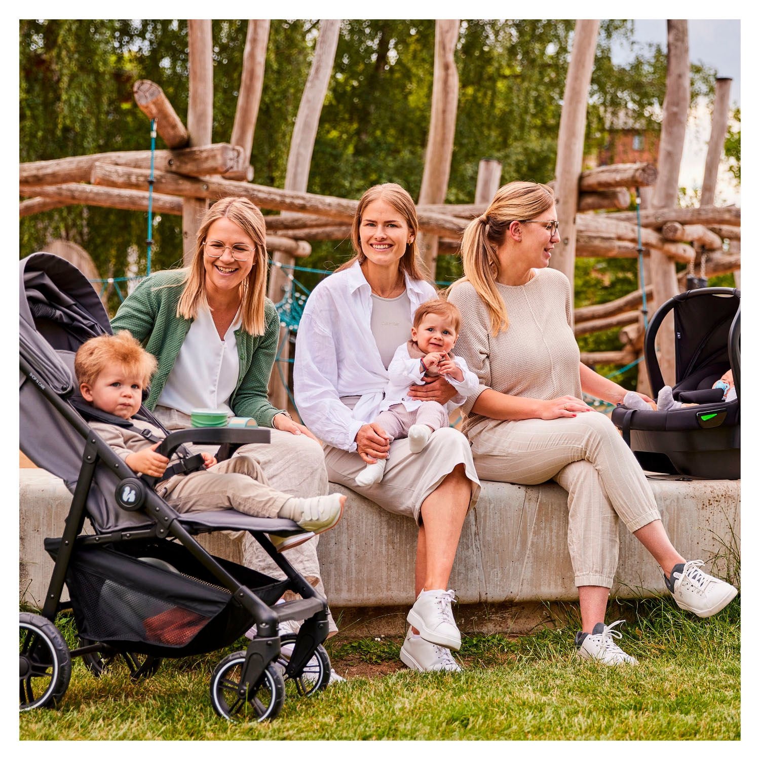 Hauck Poussette pour enfants »Shop N Care Trio Set« inkl. Babyschale, Babywanne und Adapter