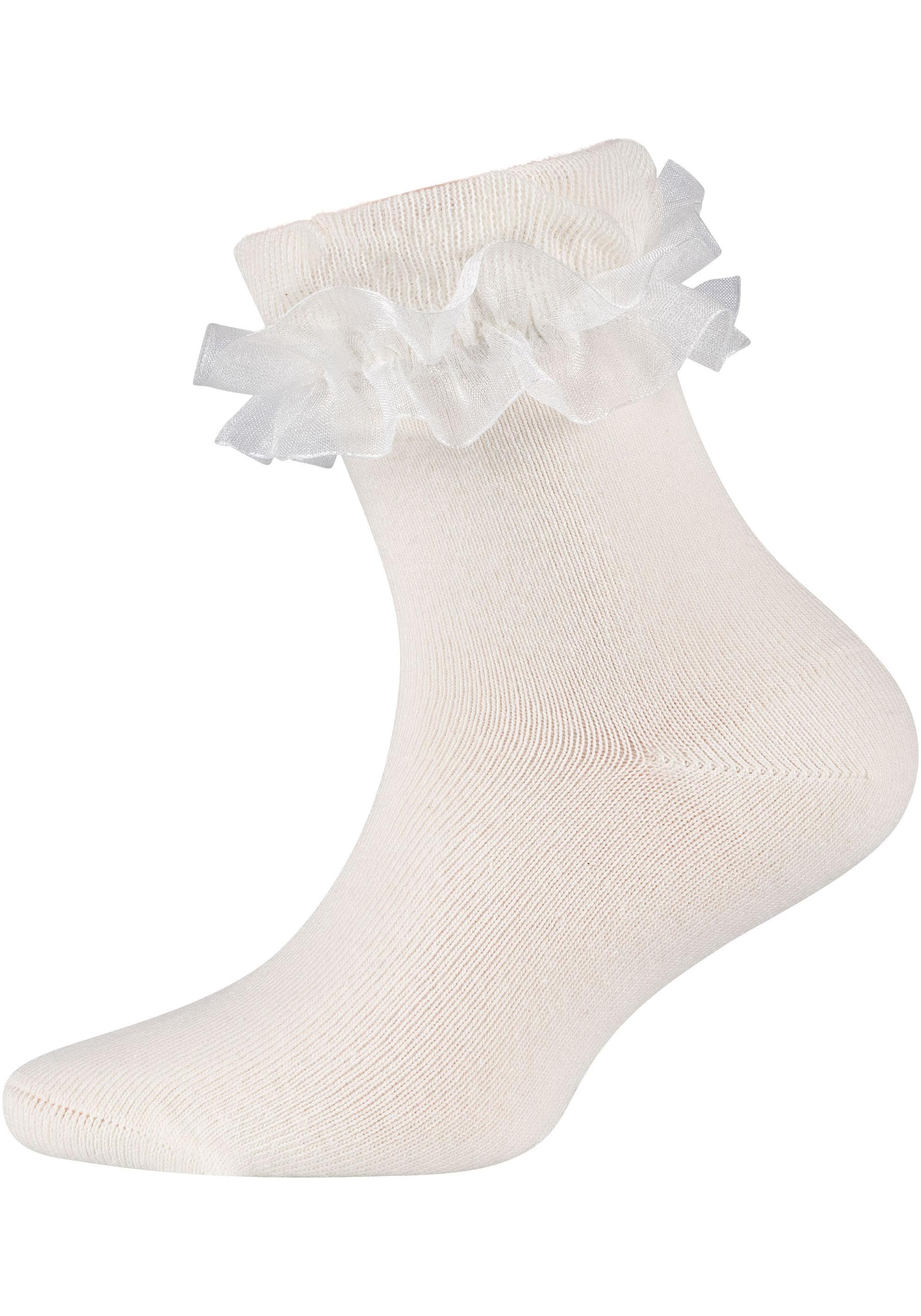 Camano Socken »ca-soft« 4 Paar tlg. mit romantischem Rüschendesign