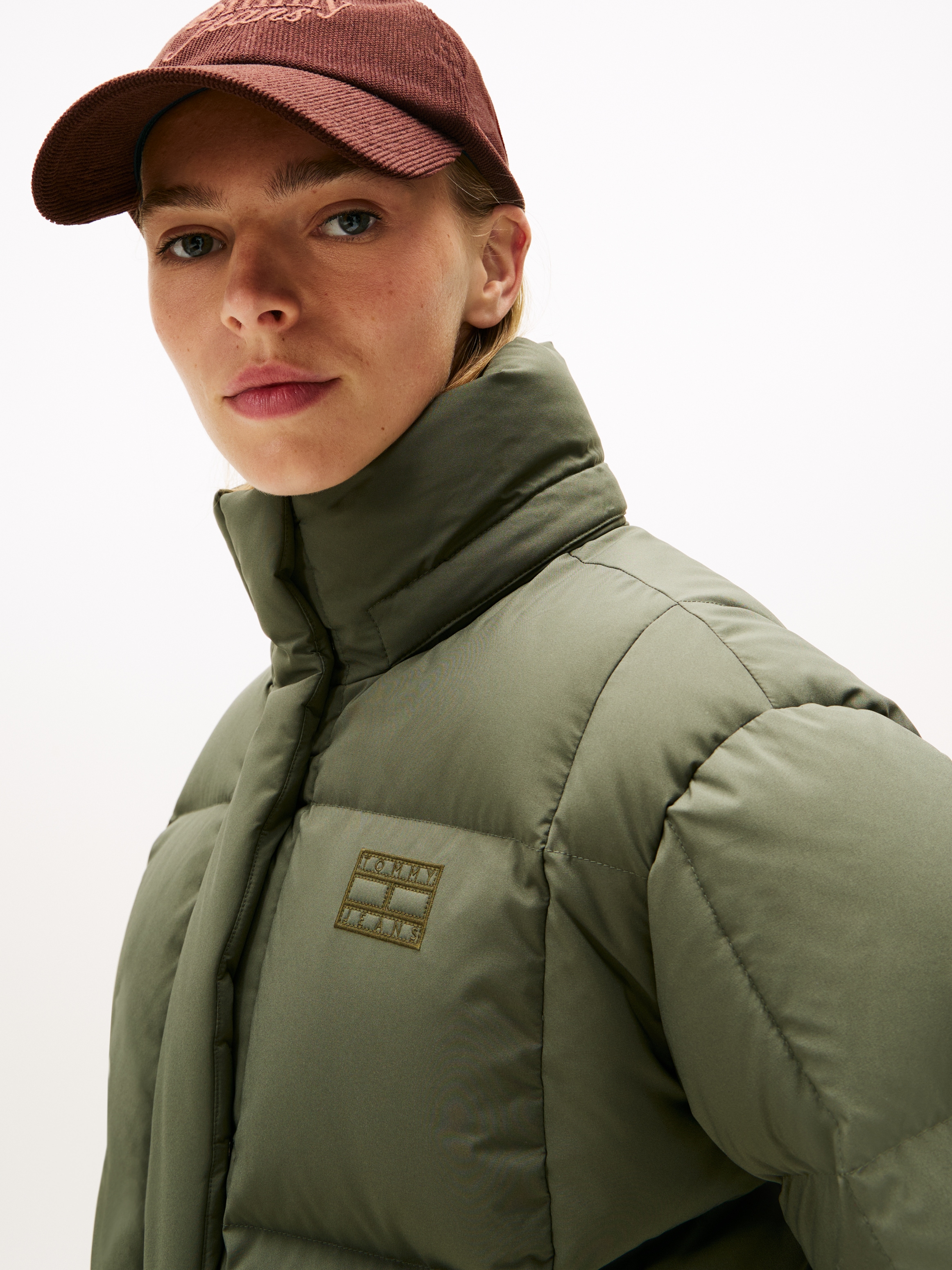 Tommy Jeans Veste matelassée »TJW ALASKA GRID DOWN JACKET EXT« mit Kapuze