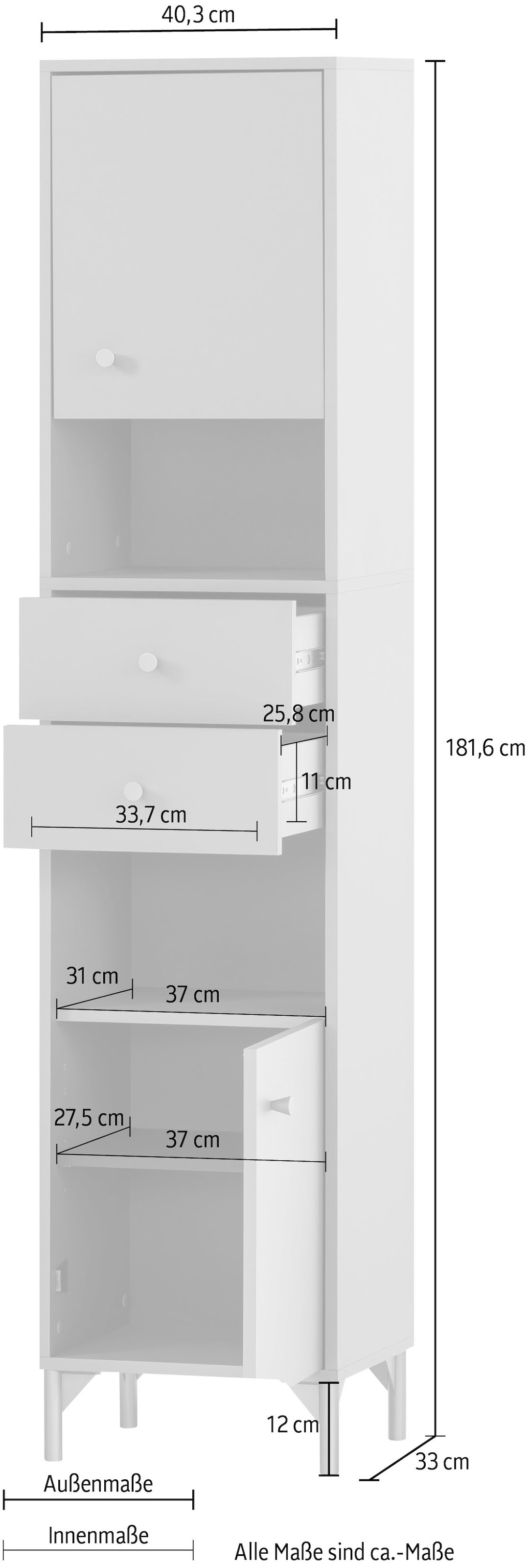 welltime Hochschrank »Ando«