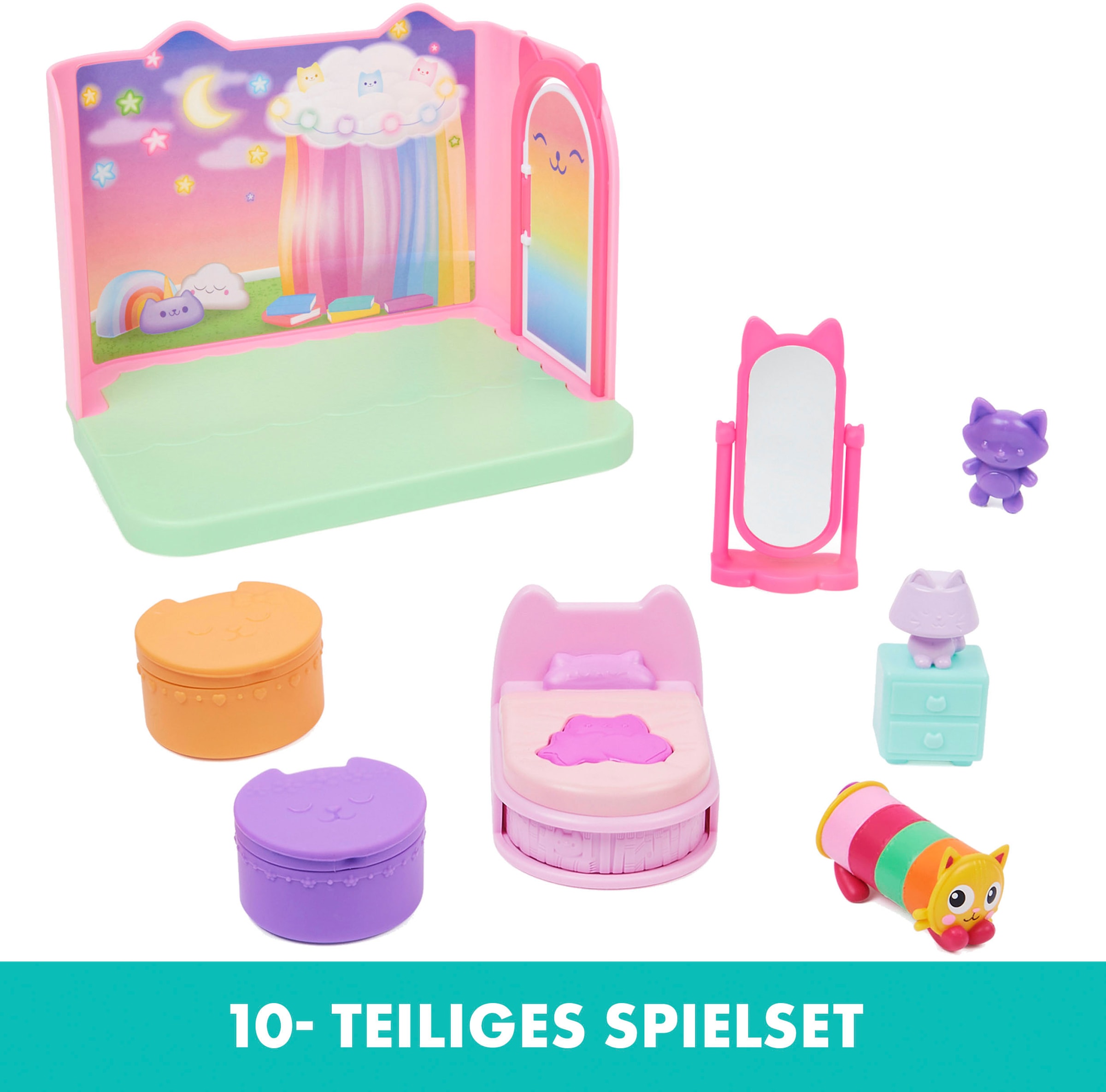 Spin Master Monde de jeu »Gabby's Dollhouse – Deluxe Room – Pillow Cat's Schlafzimmer«