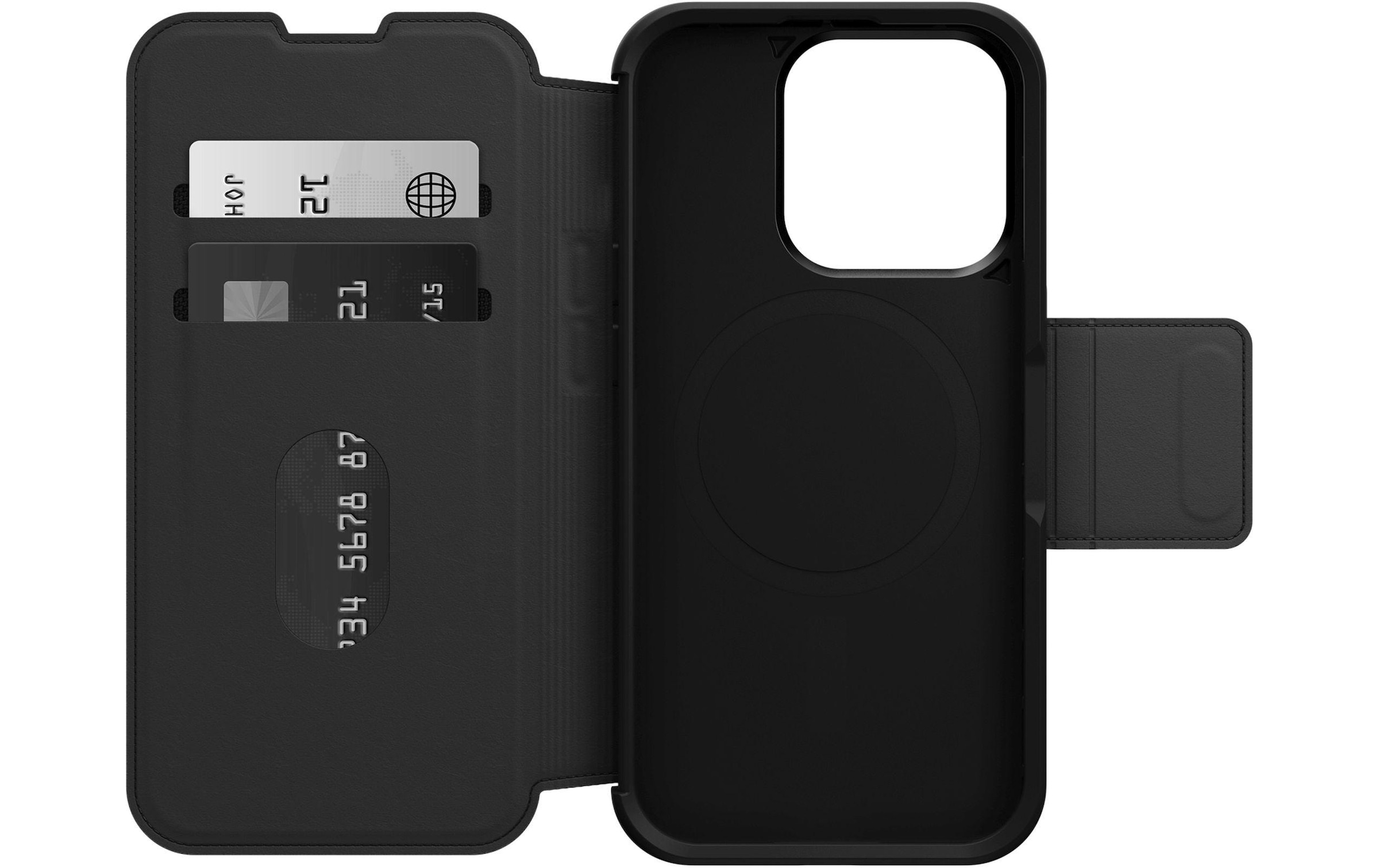 Otterbox Handyhülle »Strada iPhone 15 Pro Schwarz« 15,4 cm (6,1 Zoll)